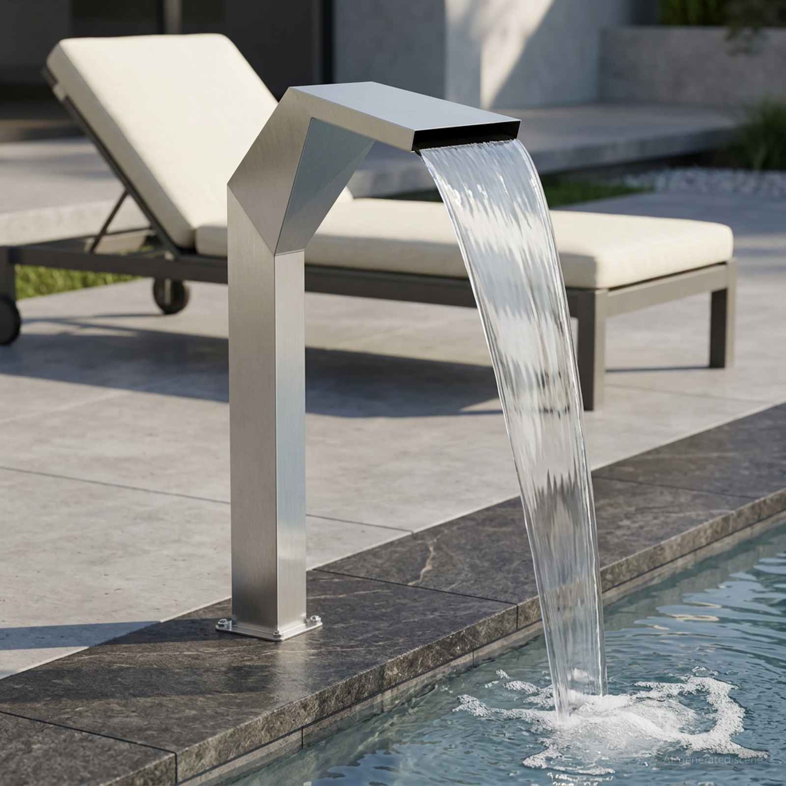 Basseini juga Roostevaba teras 50 x 30 x 90 cm Hõbedane
