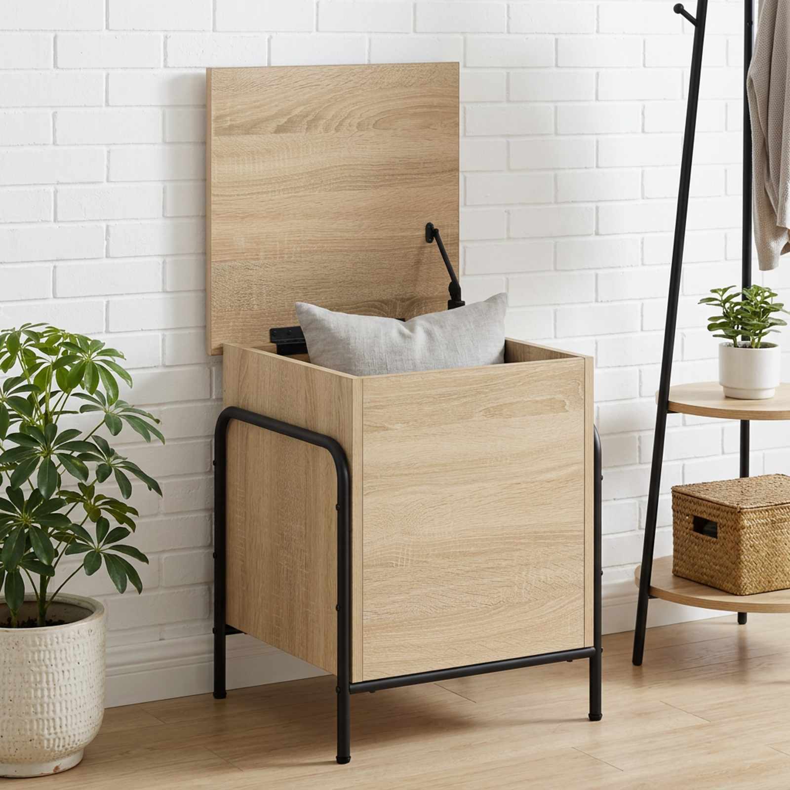 Salvestuskarp Sonoma tamm 80 x 40 x 49,5 cm Tehispuit