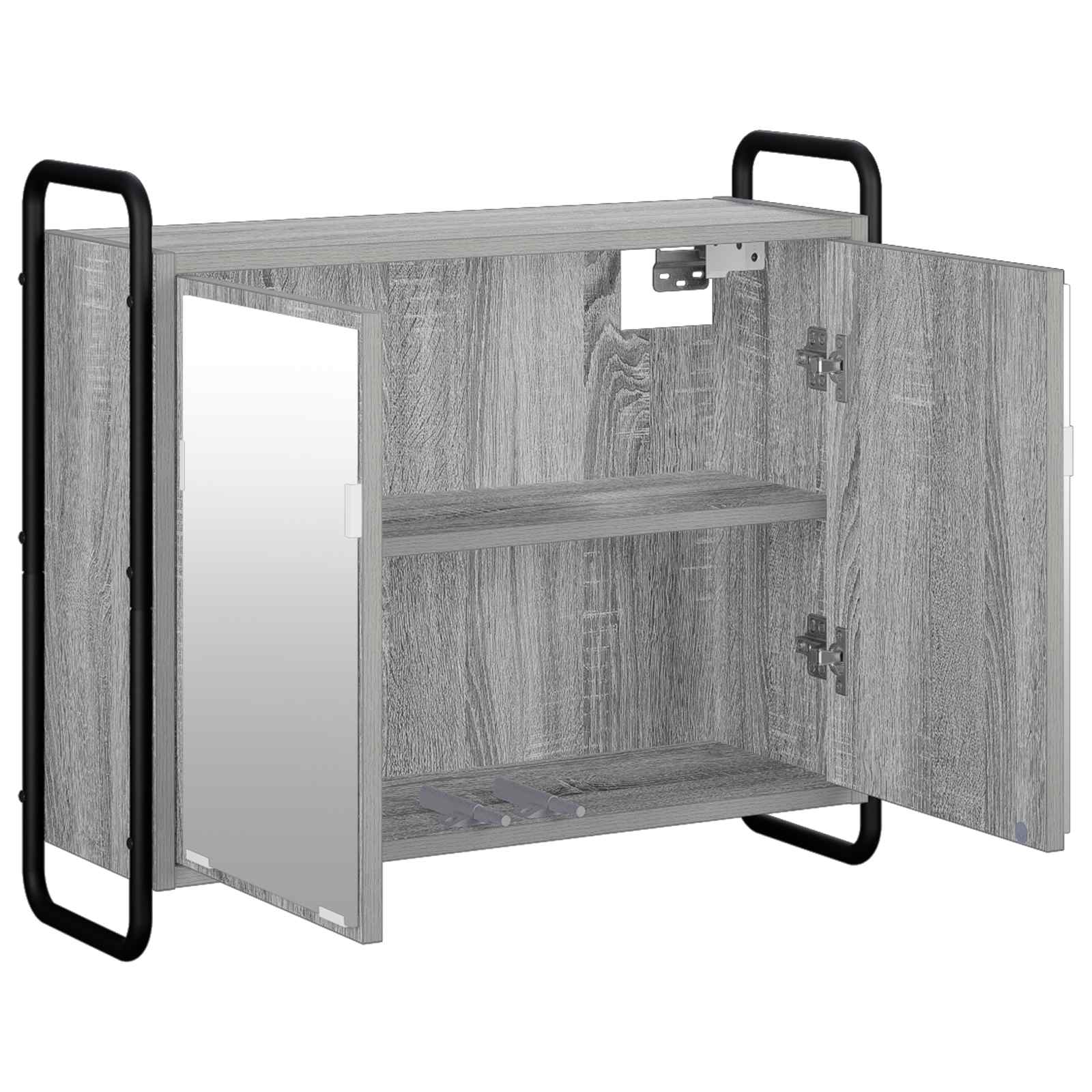 Rippuv vannitoakapid Hall Sonoma 64 x 20 x 56,5 cm Tehispuit