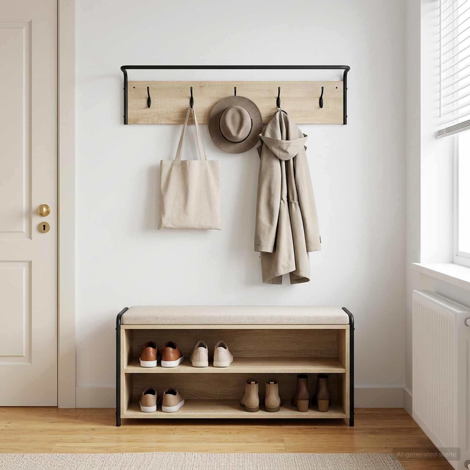 Riidepuu Sonoma tamm 100 x 30 x 25 cm Tehispuit