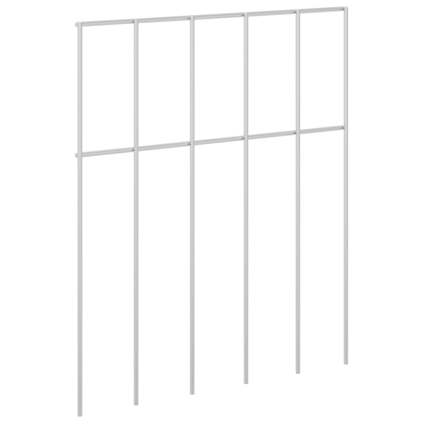 Aiapaneel 12 tk 25 x 30 cm Tsingitud teras Hõbedane