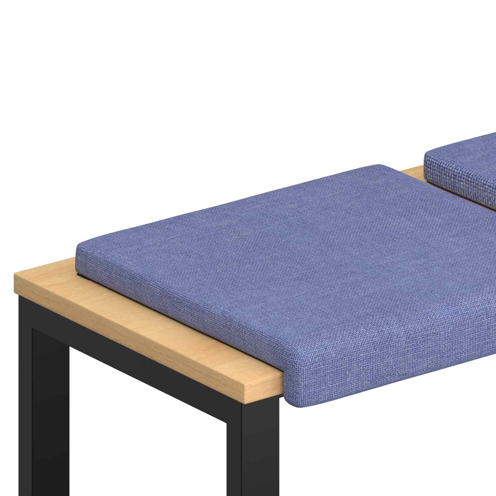 Pingipadja 4 tk kangas Jeans sinine Sügavus 35 cm