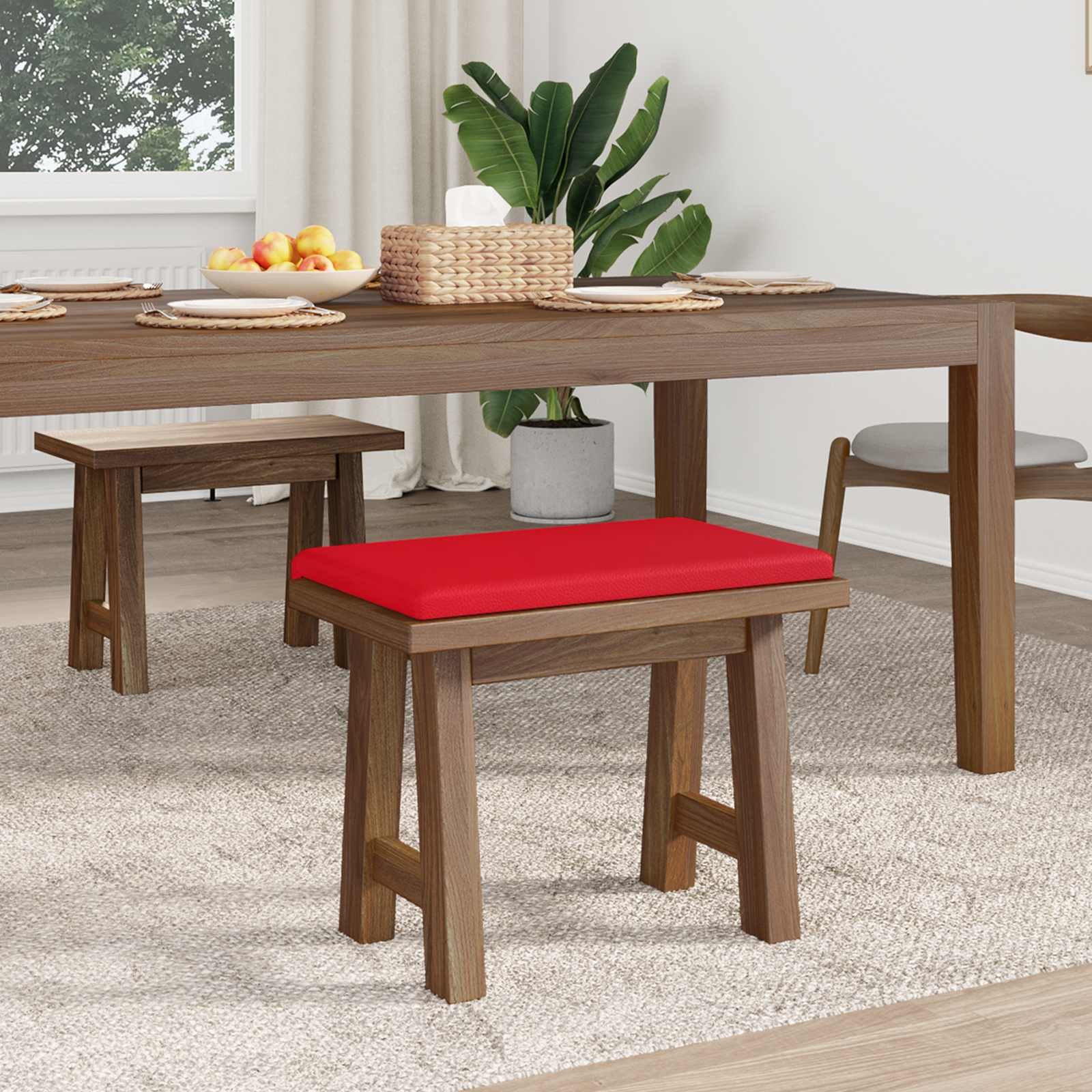 Pingipadja Kunstnahk Punane Sügavus 35 cm