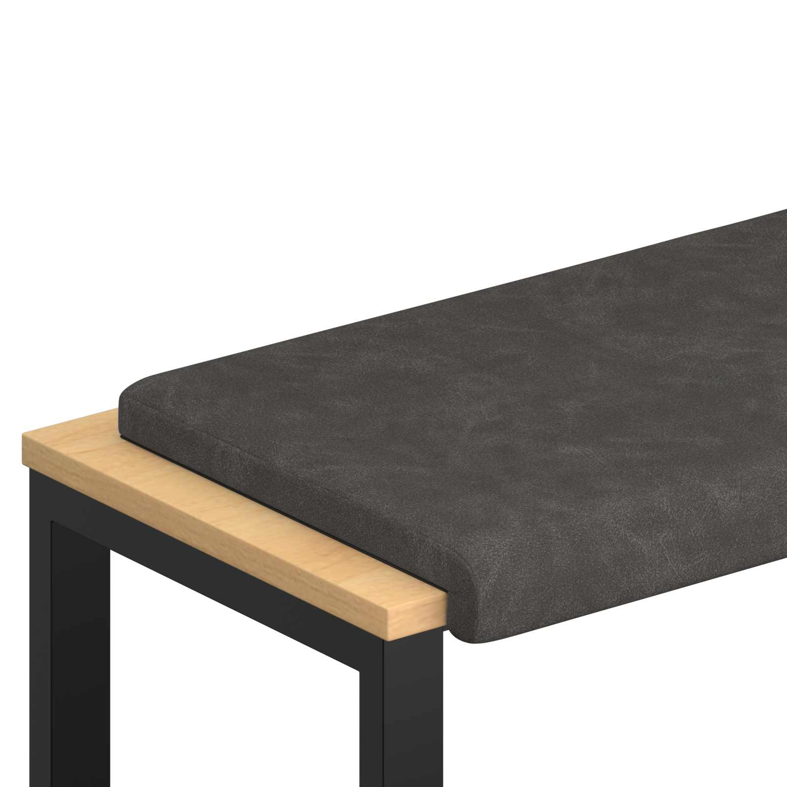Pingipadja Kunstnahk Must Sügavus 35 cm