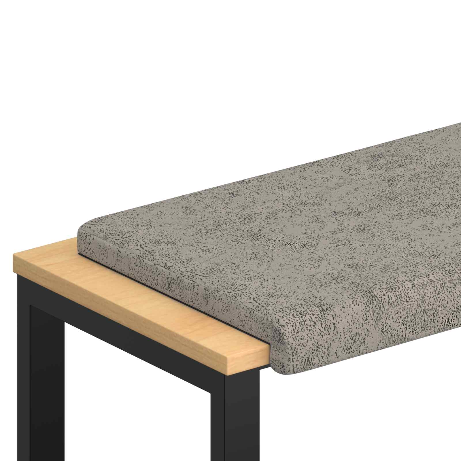 Pingipadja Tehisseemisnahk Helehall Sügavus 35 cm