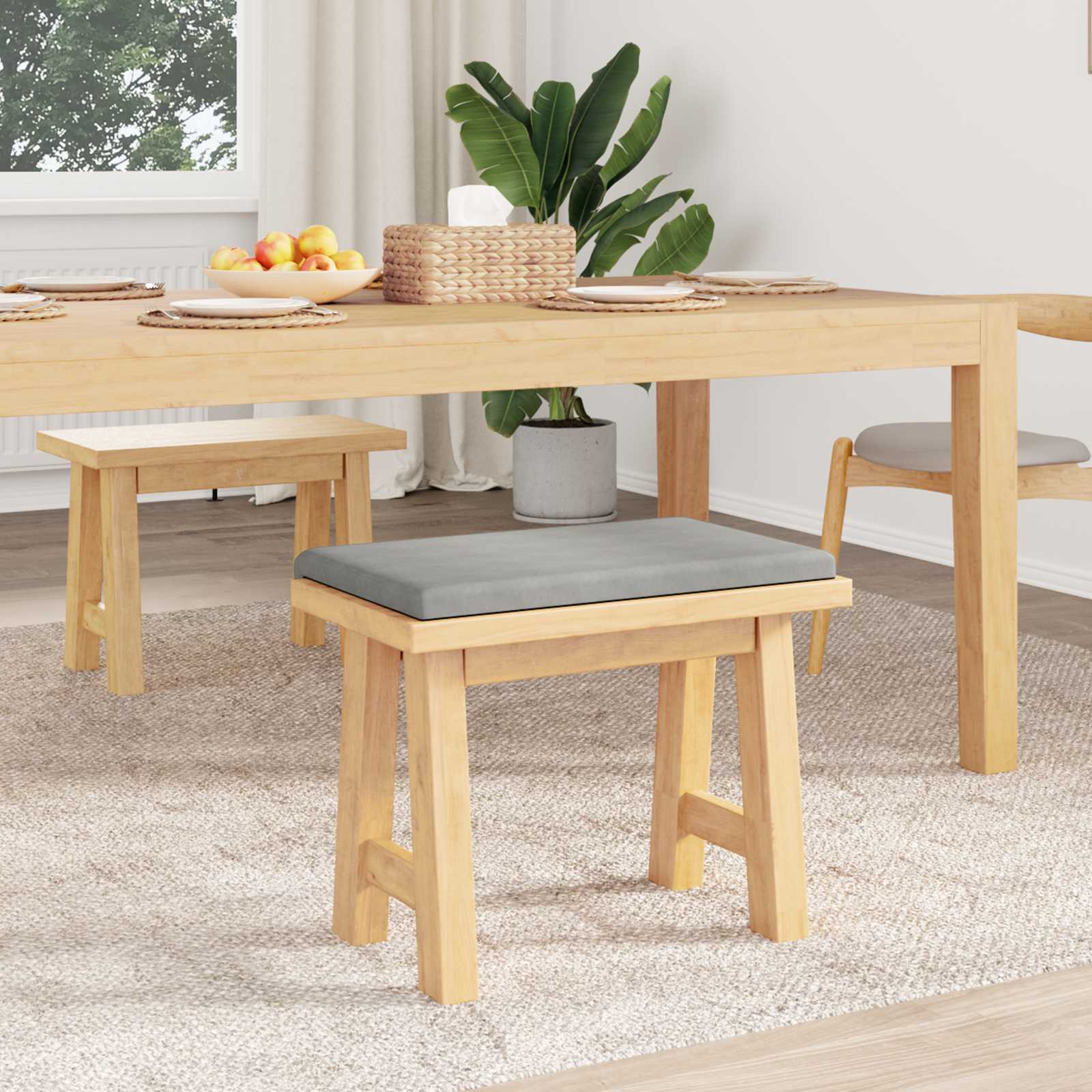 Pingipadja Mikrofiiber Helehall Sügavus 35 cm