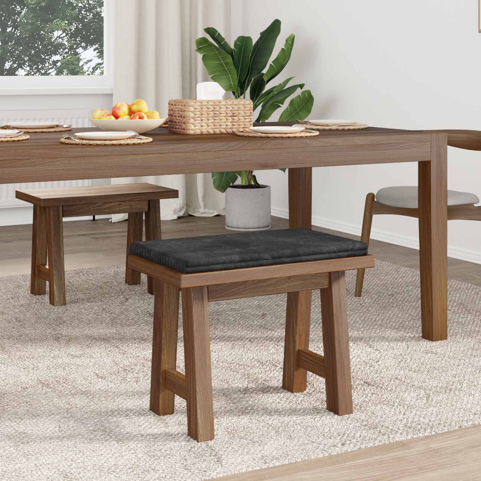 Pingipadja Plüüšist korduroy Tumehall Sügavus 35 cm