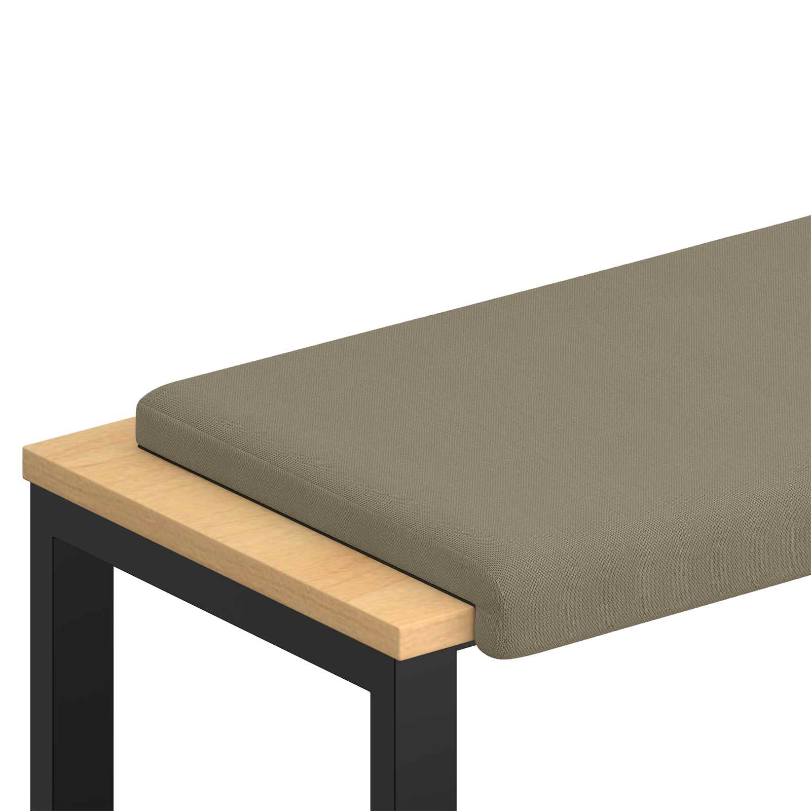 Pingipadja Tekstureeritud samet Khaki Sügavus 35 cm