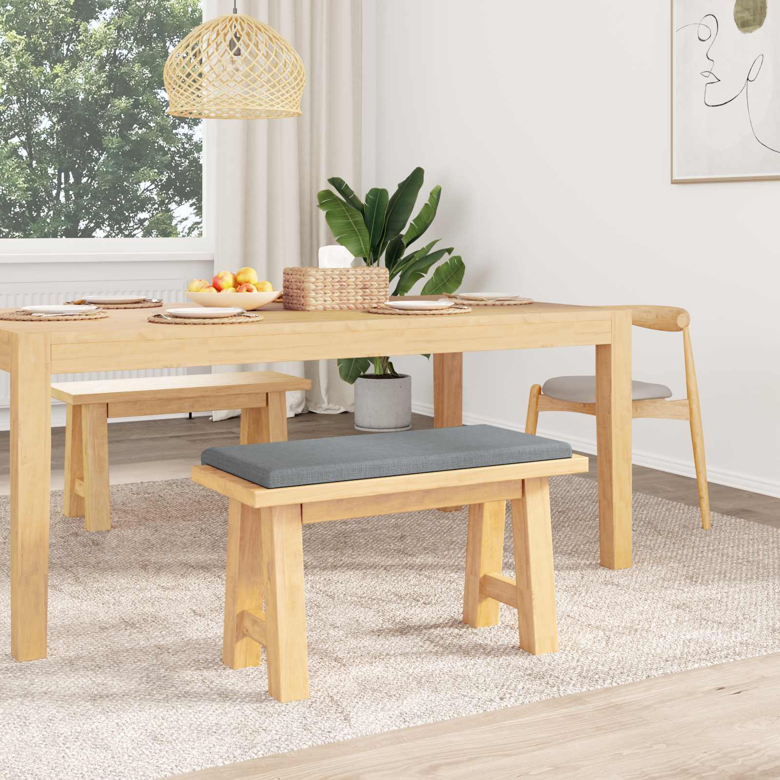 Pingipadja kangas Helehall Sügavus 35 cm