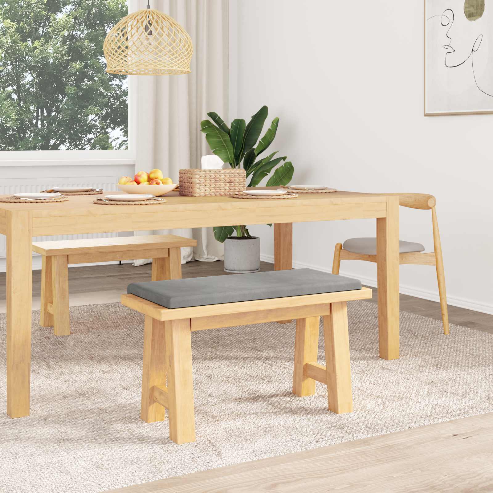 Pingipadja Samet Helehall Sügavus 35 cm