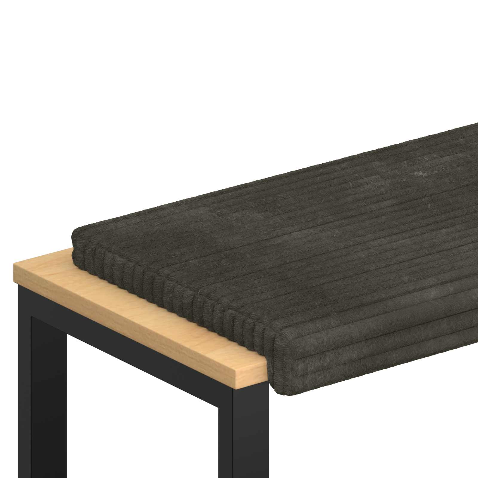 Pingipadja Plüüšist korduroy Antratsiit Sügavus 35 cm