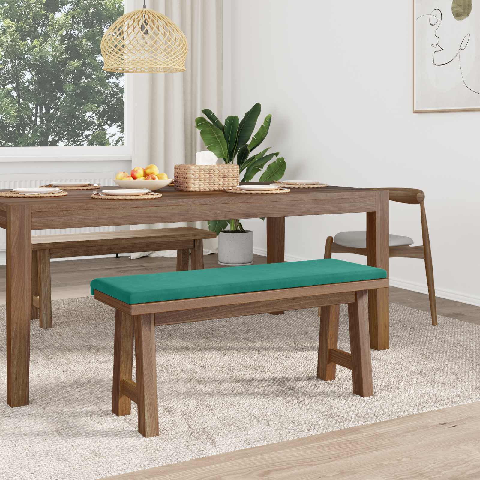 Pingipadja Samet Türkiis Sügavus 35 cm