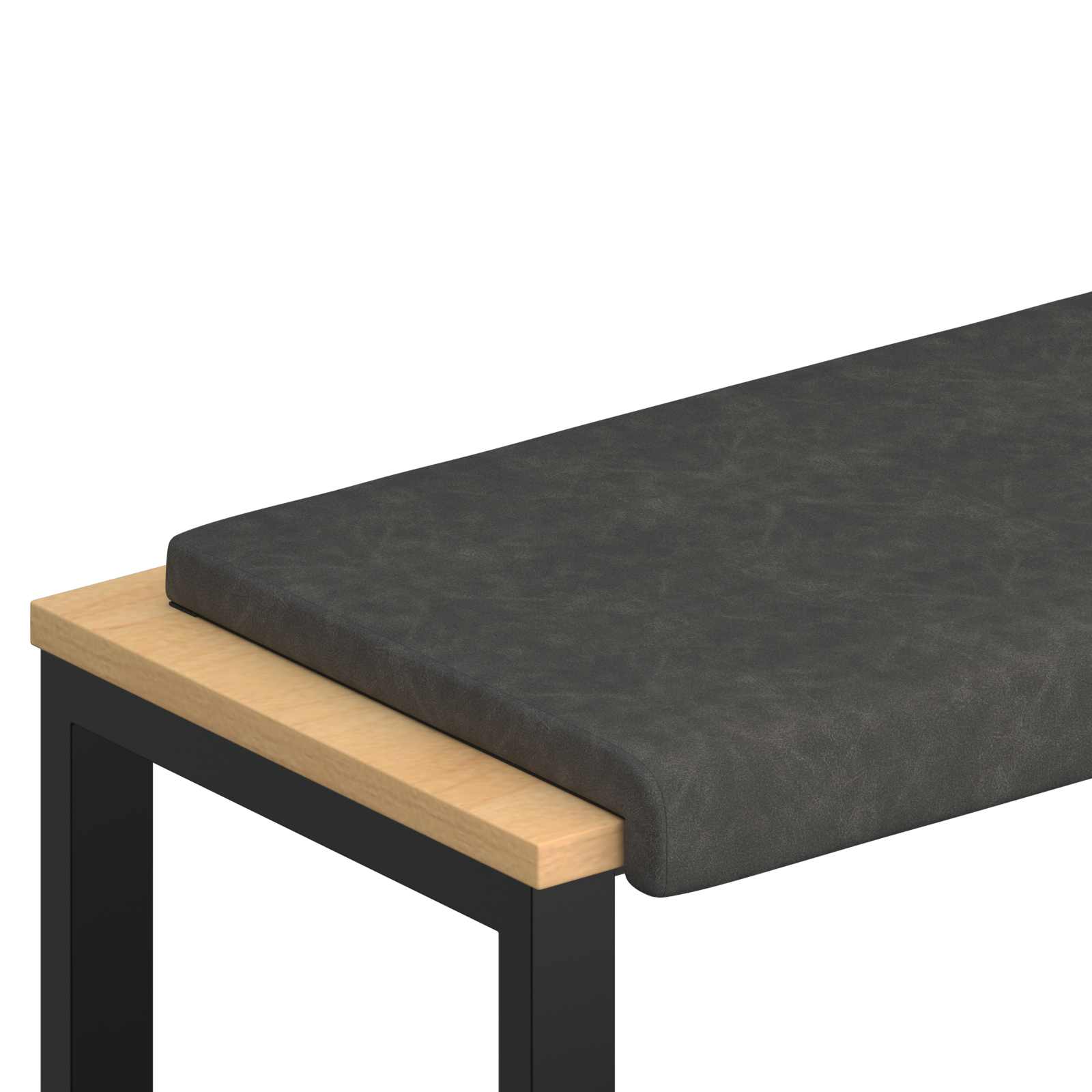 Pingipadja Kunstnahk Must Sügavus 35 cm