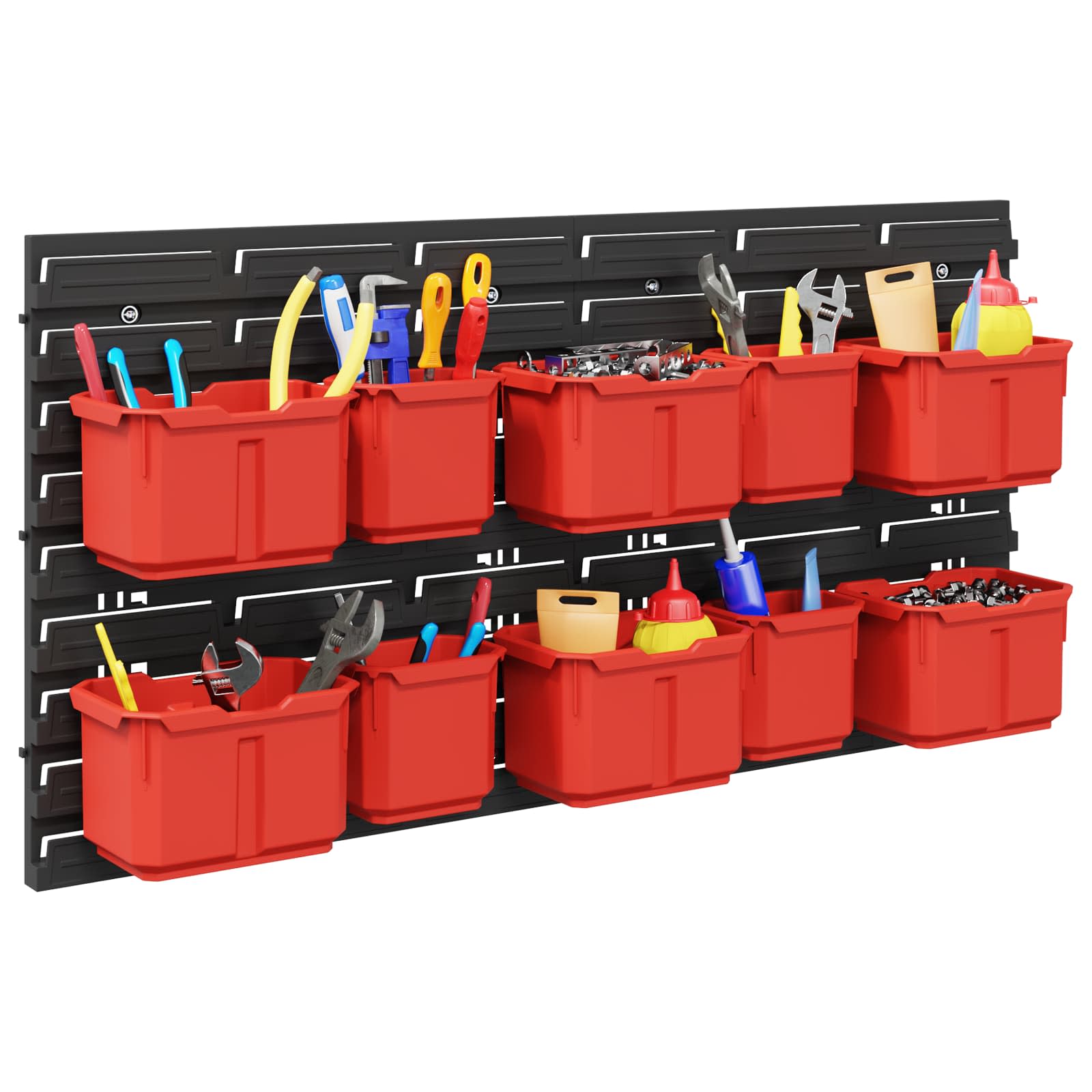 Konteiner Rack Must ja punane 77,5 x 2 x 39 cm