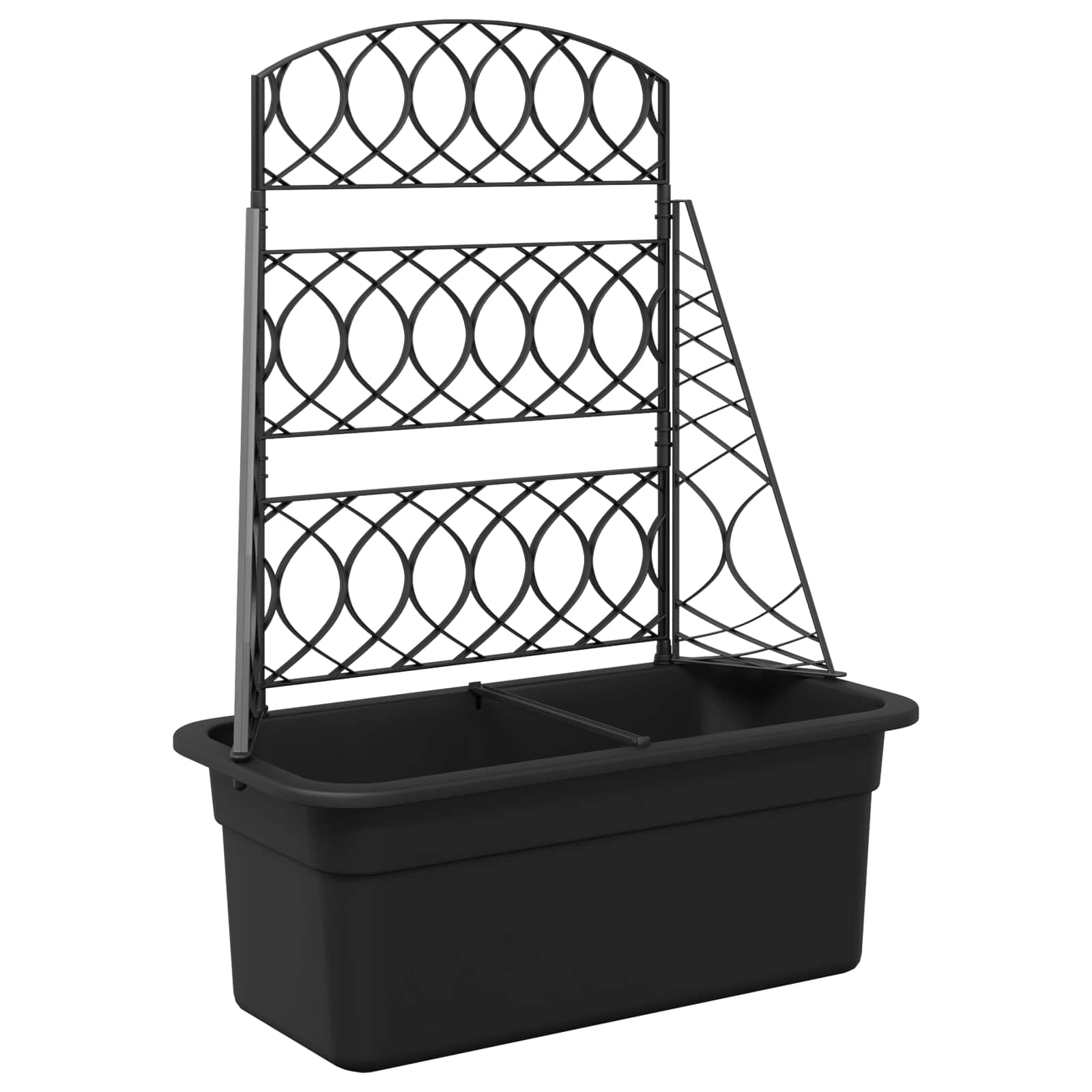 Pott-Trellis Antratsiit 58 x 29 x 78 cm PP