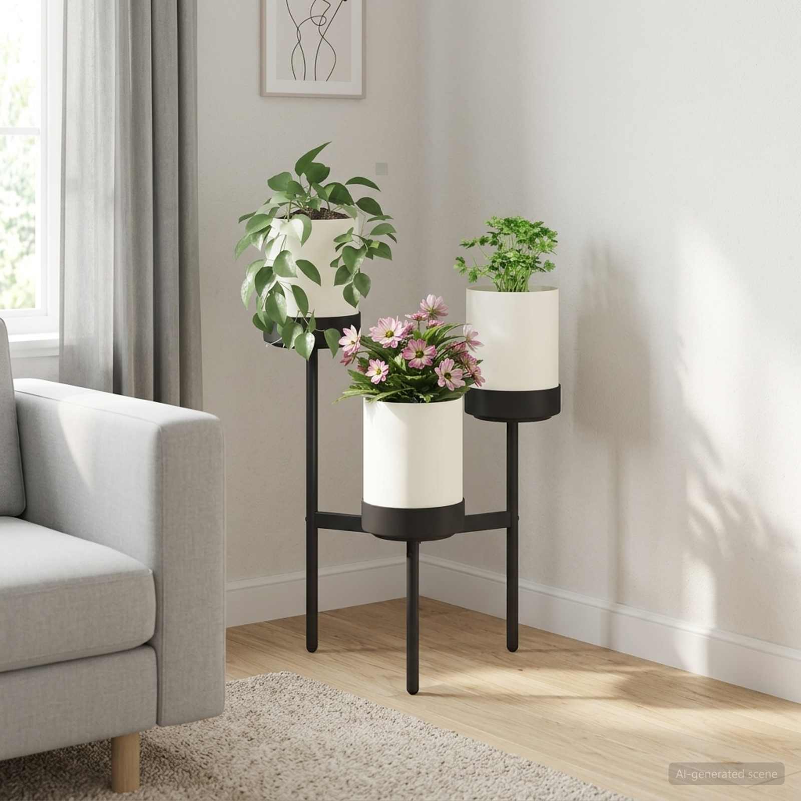 Lille alus Valge 54 x 49 x 81 cm PP ja teras