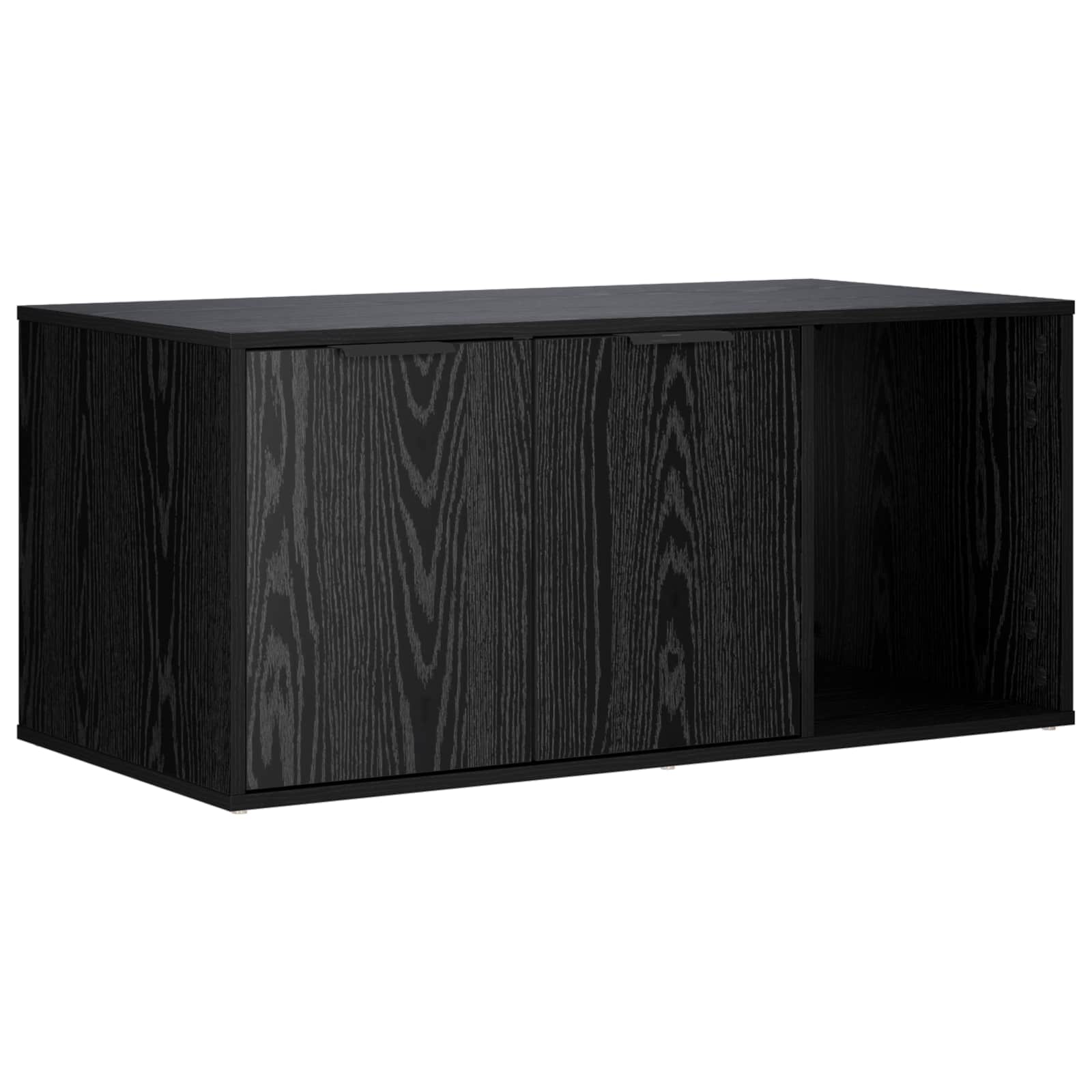 Kassi puuri mööbel Must tamm 100 x 49 x 45 cm Tehispuit
