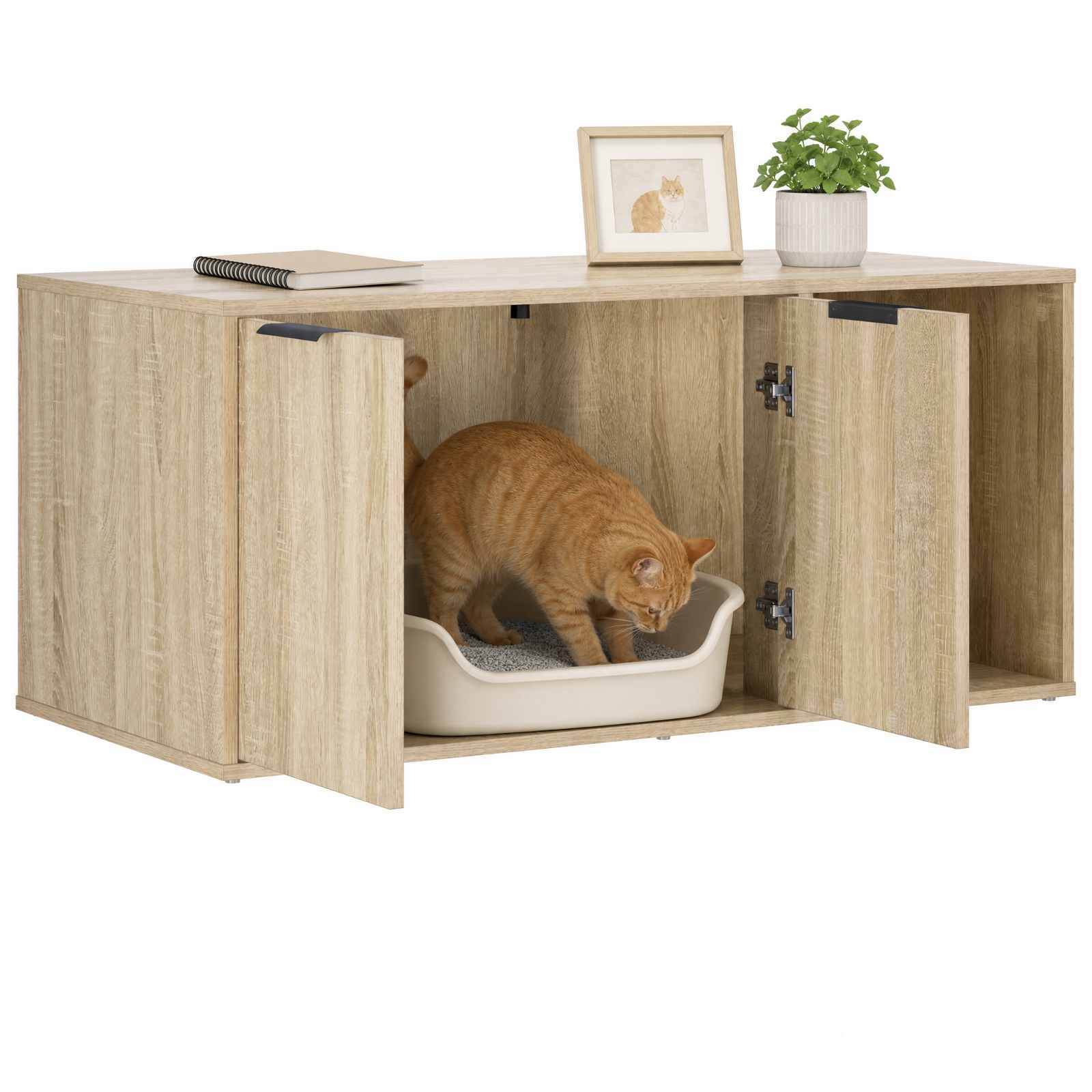 Kassi puuri mööbel Sonoma tamm 100 x 49 x 45 cm Tehispuit