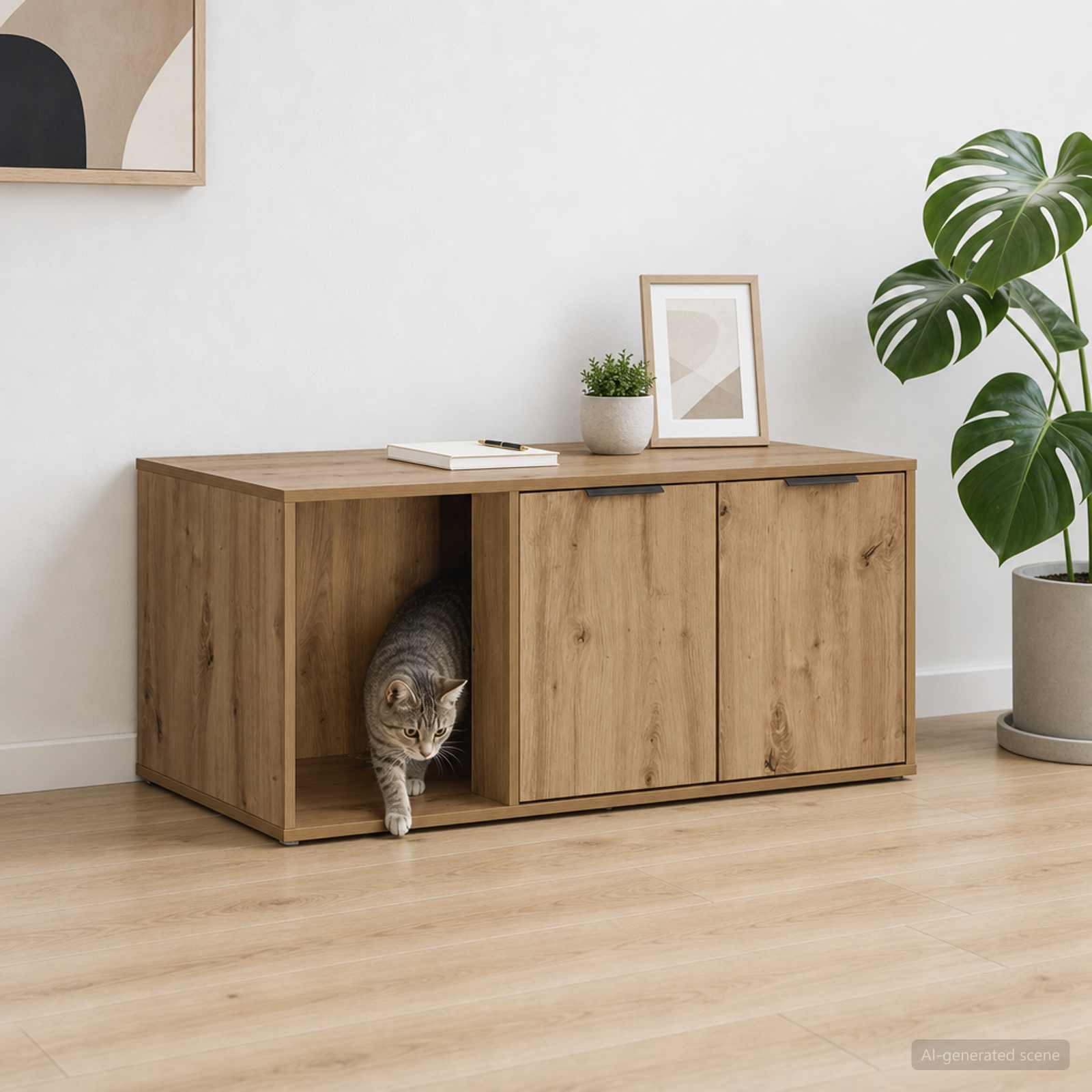 Kassi puuri mööbel Artisan tamm 100 x 49 x 45 cm Tehispuit