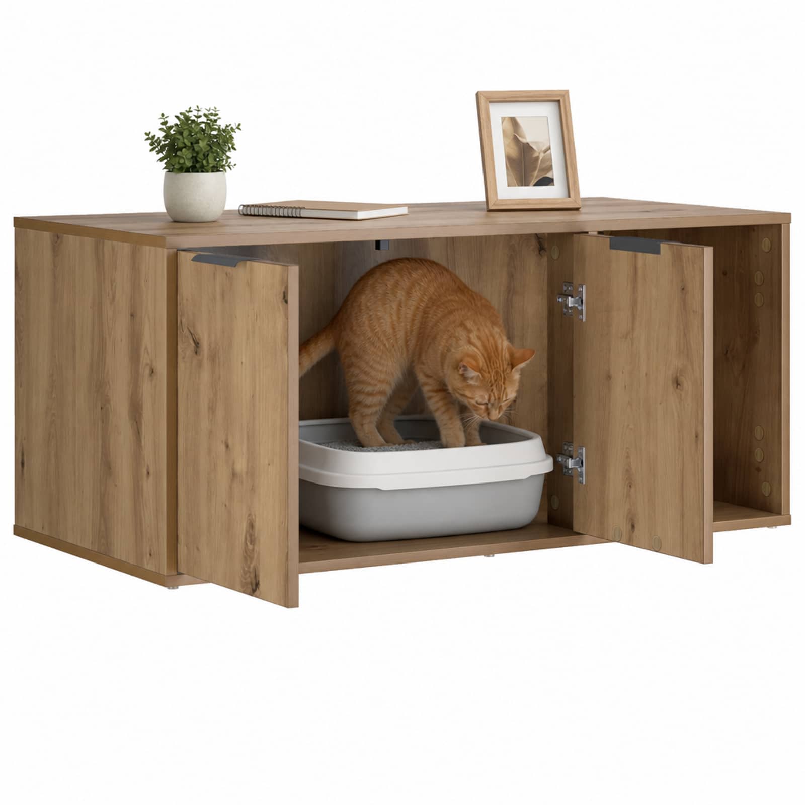 Kassi puuri mööbel Artisan tamm 100 x 49 x 45 cm Tehispuit