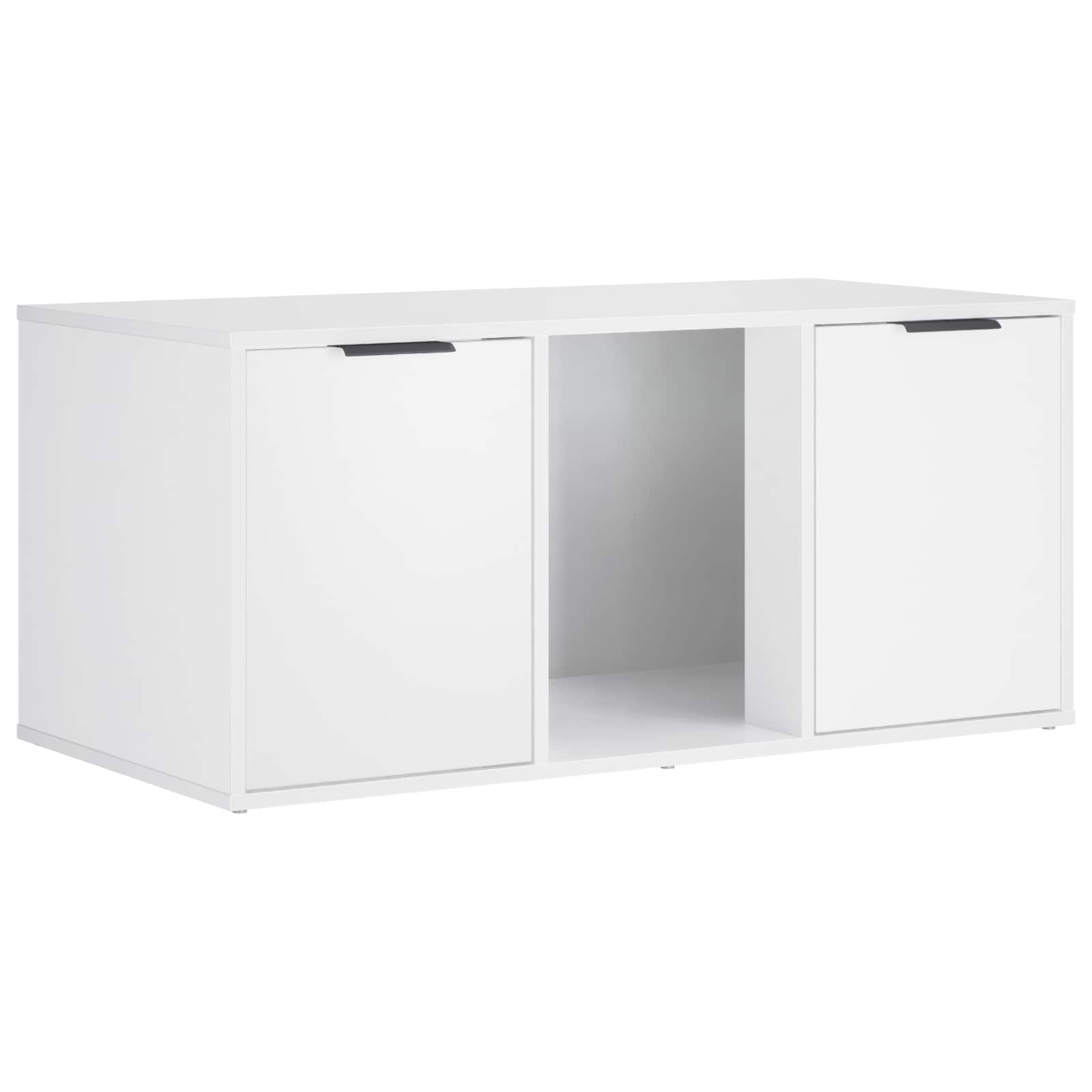 Kassi puuri mööbel Valge 100 x 49 x 45 cm Tehispuit