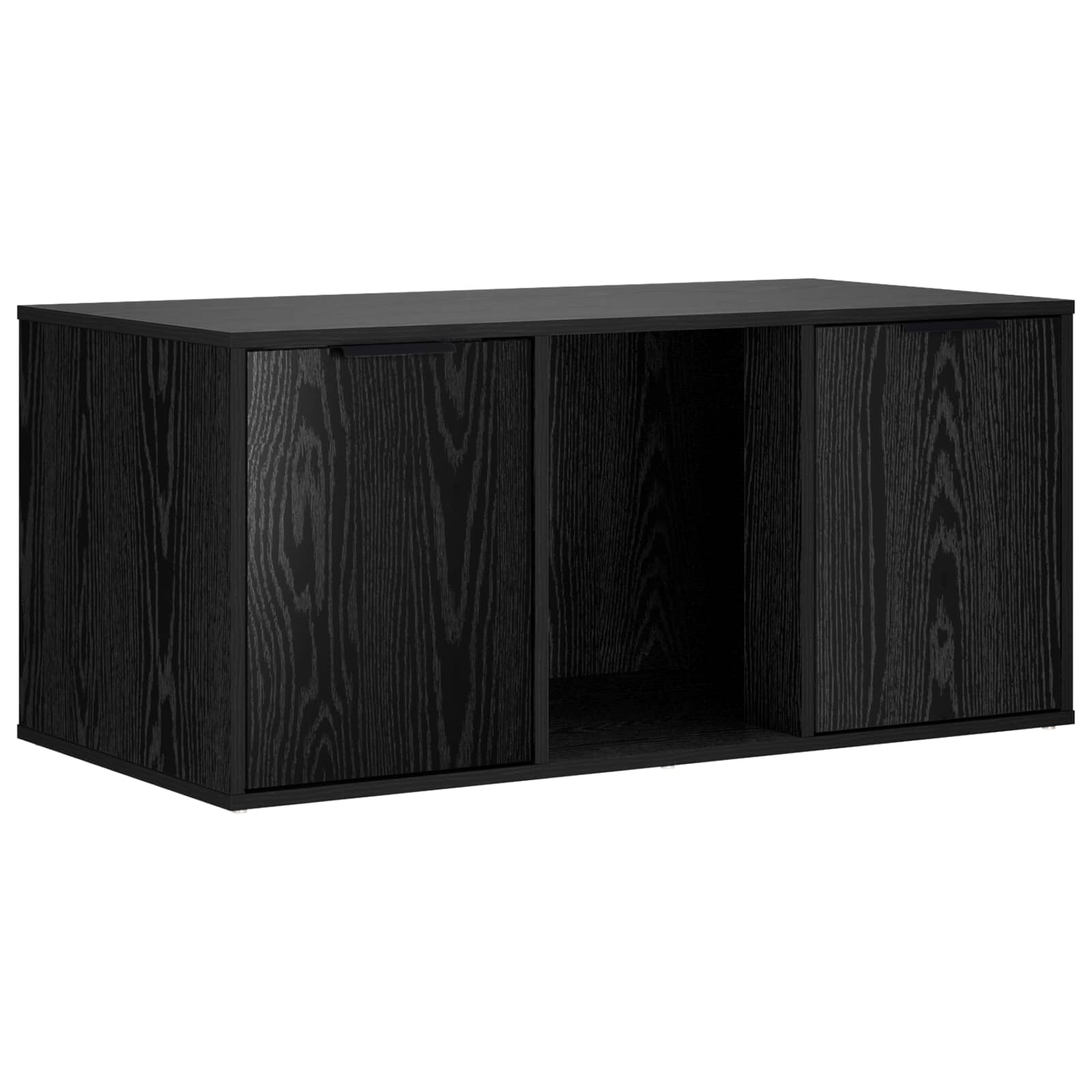 Kassi puuri mööbel Must tamm 100 x 49 x 45 cm Tehispuit