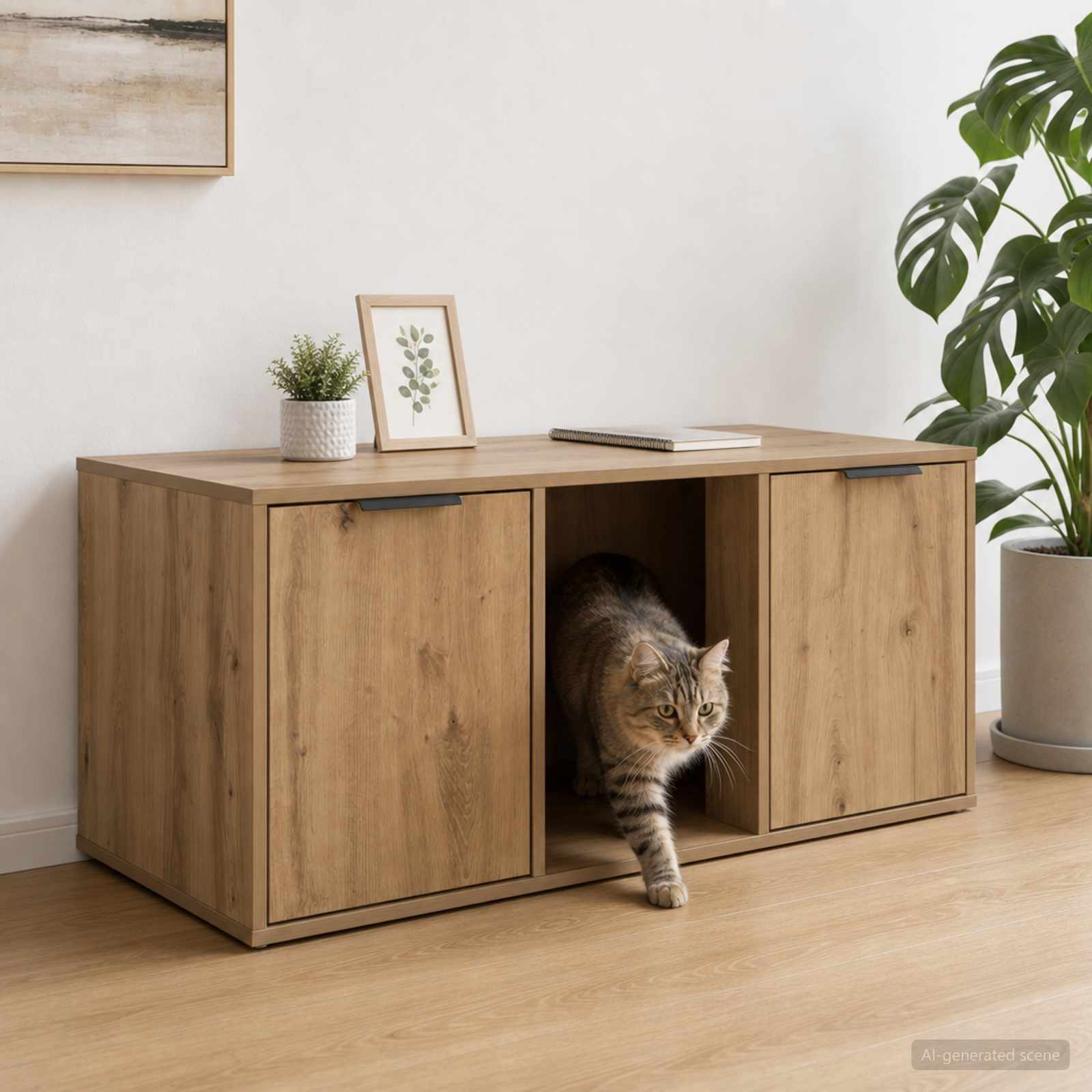 Kassi puuri mööbel Artisan tamm 100 x 49 x 45 cm Tehispuit