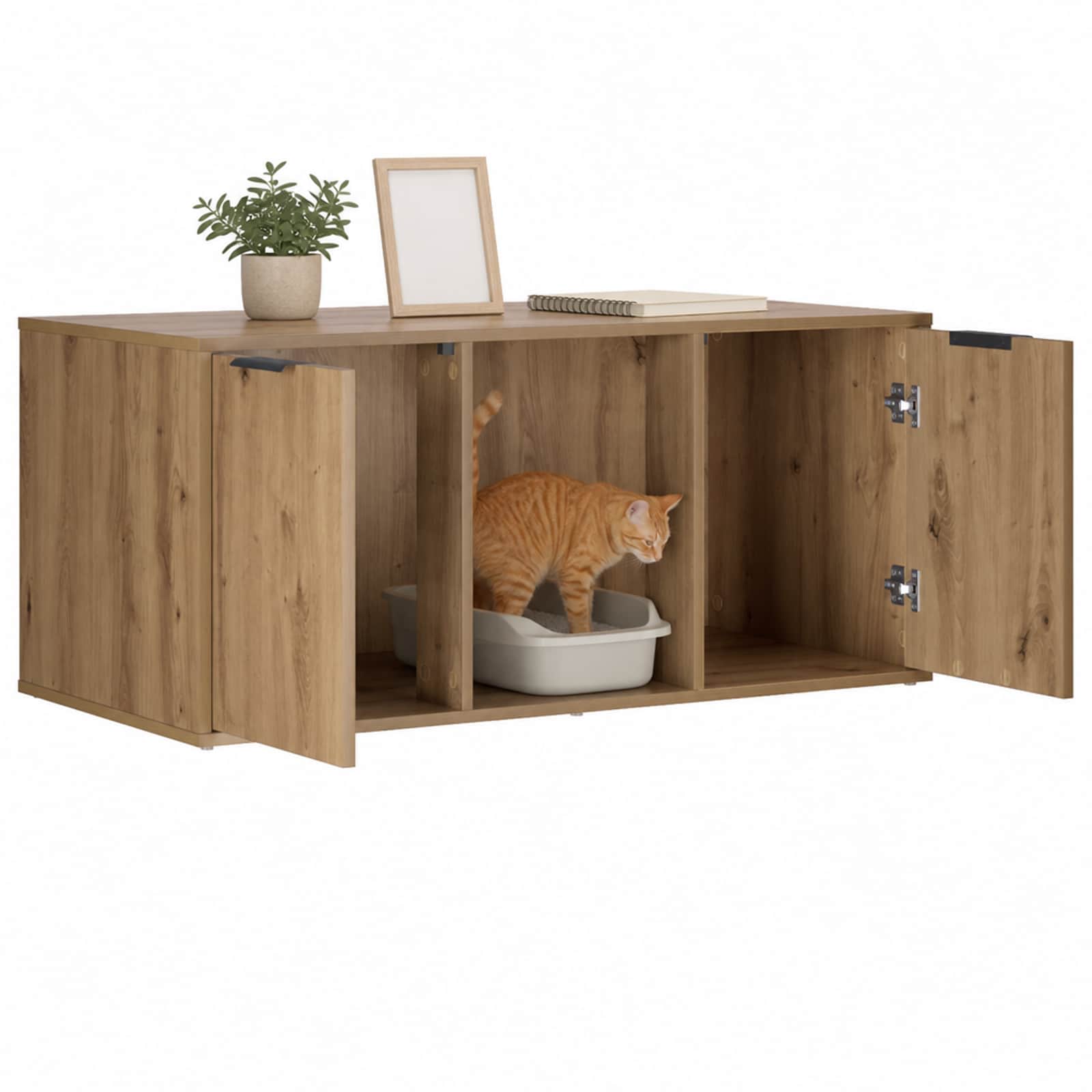Kassi puuri mööbel Artisan tamm 100 x 49 x 45 cm Tehispuit