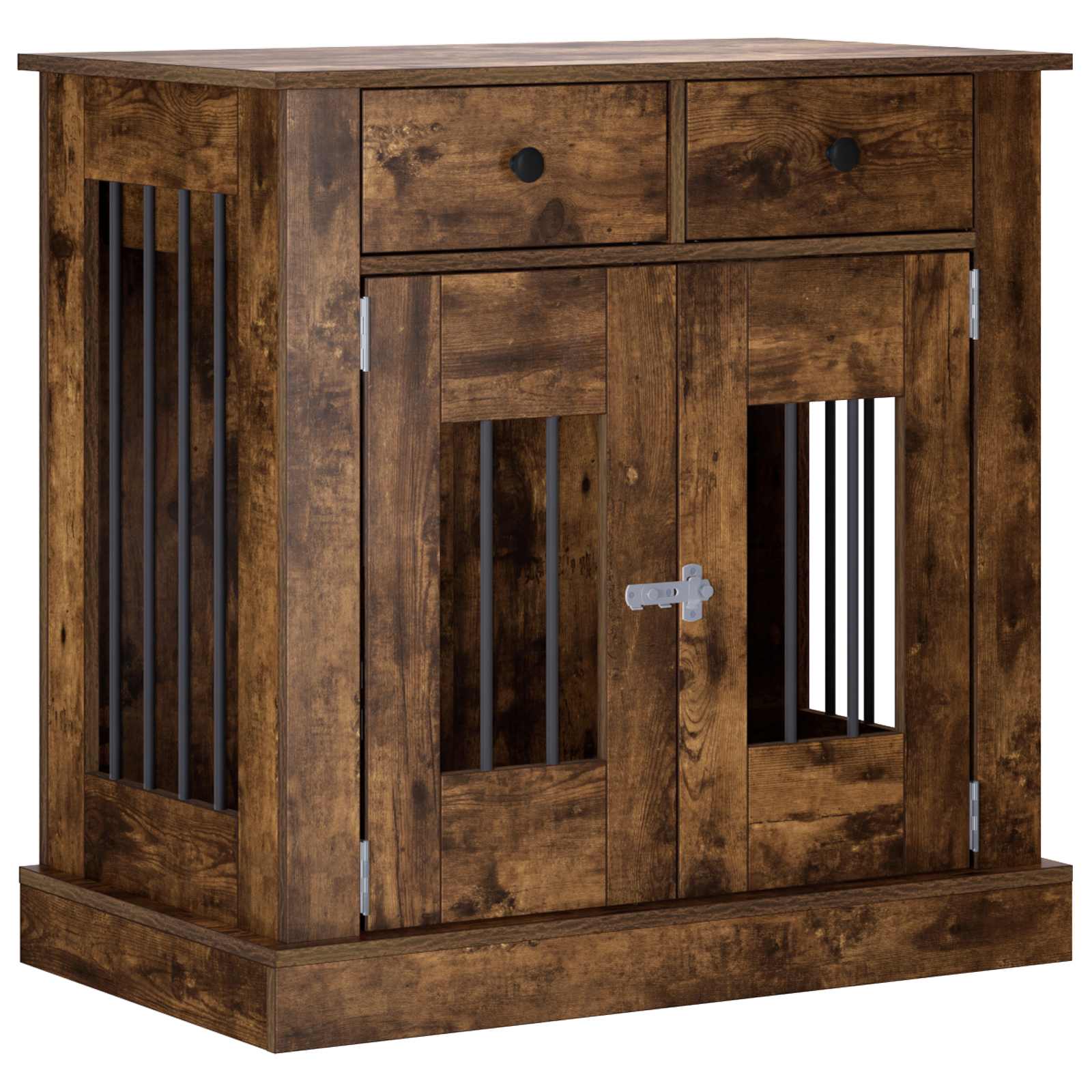 Koera puuri mööbel Suitsutatud tamm 80 x 47,5 x 80 cm Tehispuit