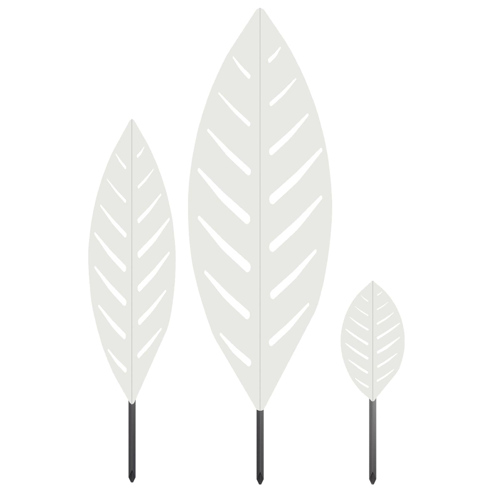 Aia Tugi 3 tk 116,5 x 35 x 3 cm Valge Teras