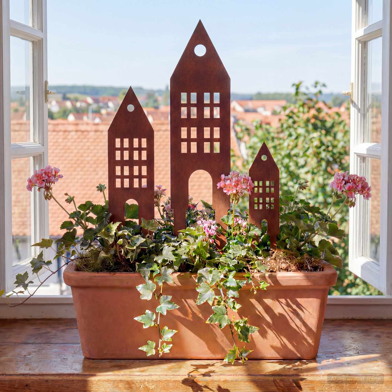 Aia Tugi 3 tk 41 x 10 x 0,08 cm Rooste Ilmastikukindel teras