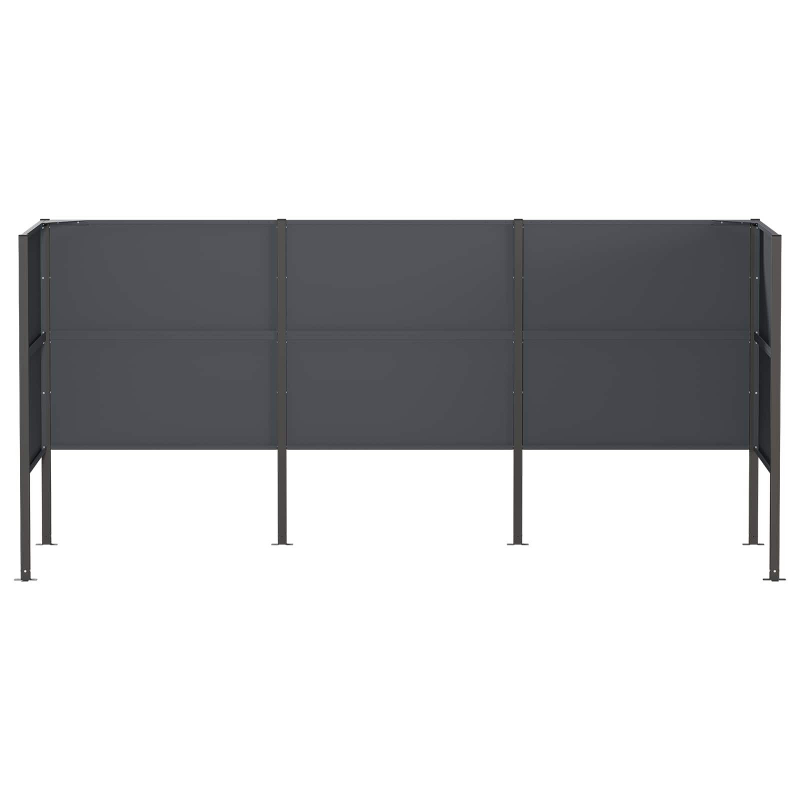 Prügikasti ekraan 249 x 85 x 113 cm Teras Antratsiit