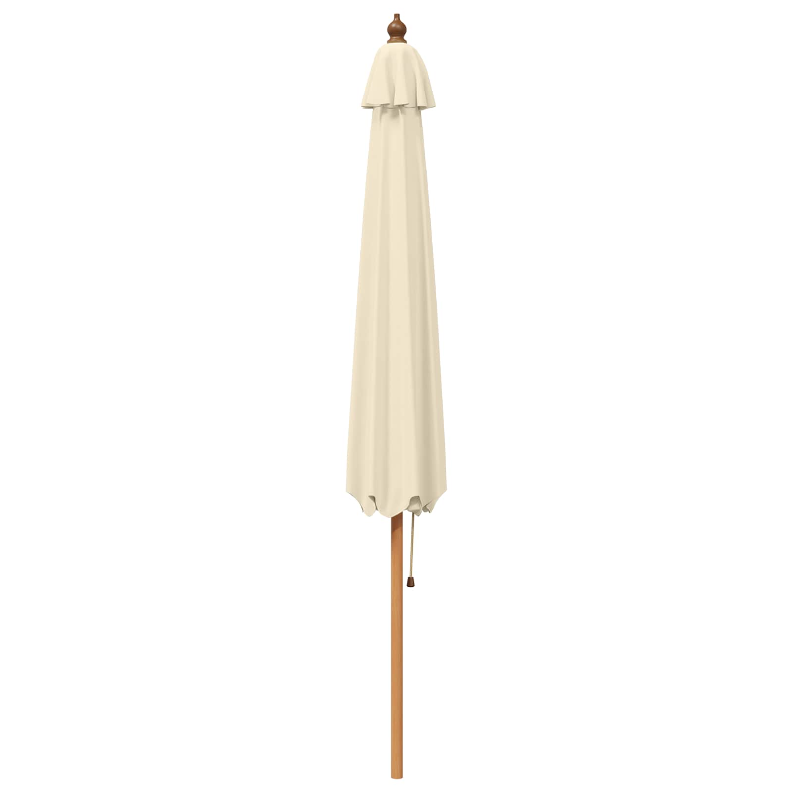 Aedapara Ø 300 x 248 cm Tugev Eukalüpti Puit Kreemvalge