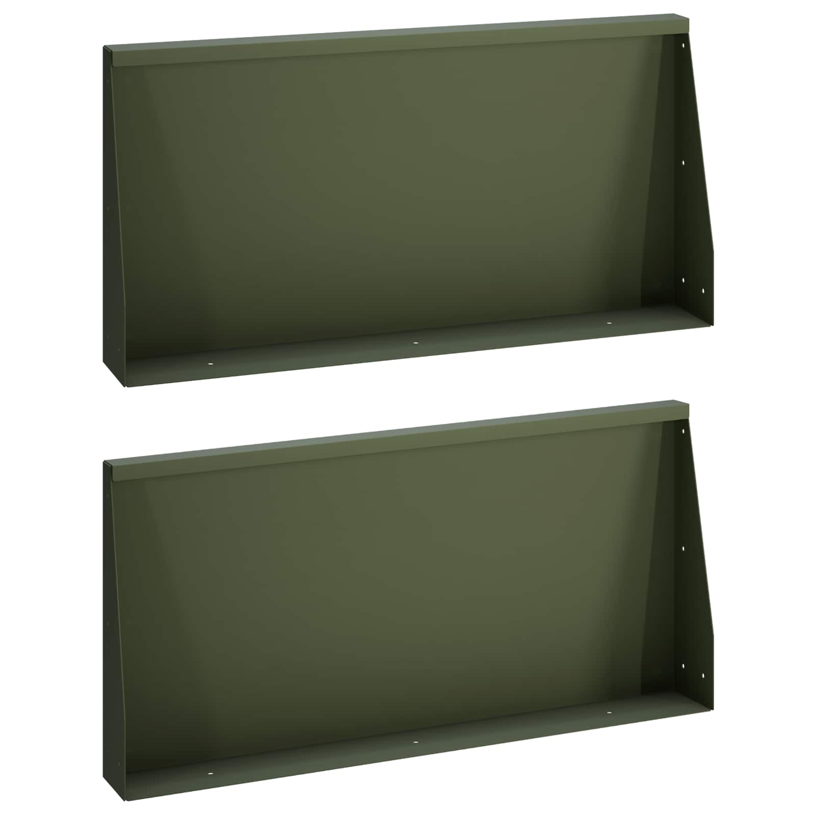 Tugisein 2 tk 80 x 12 x 40 cm Teras Oliiviroheline