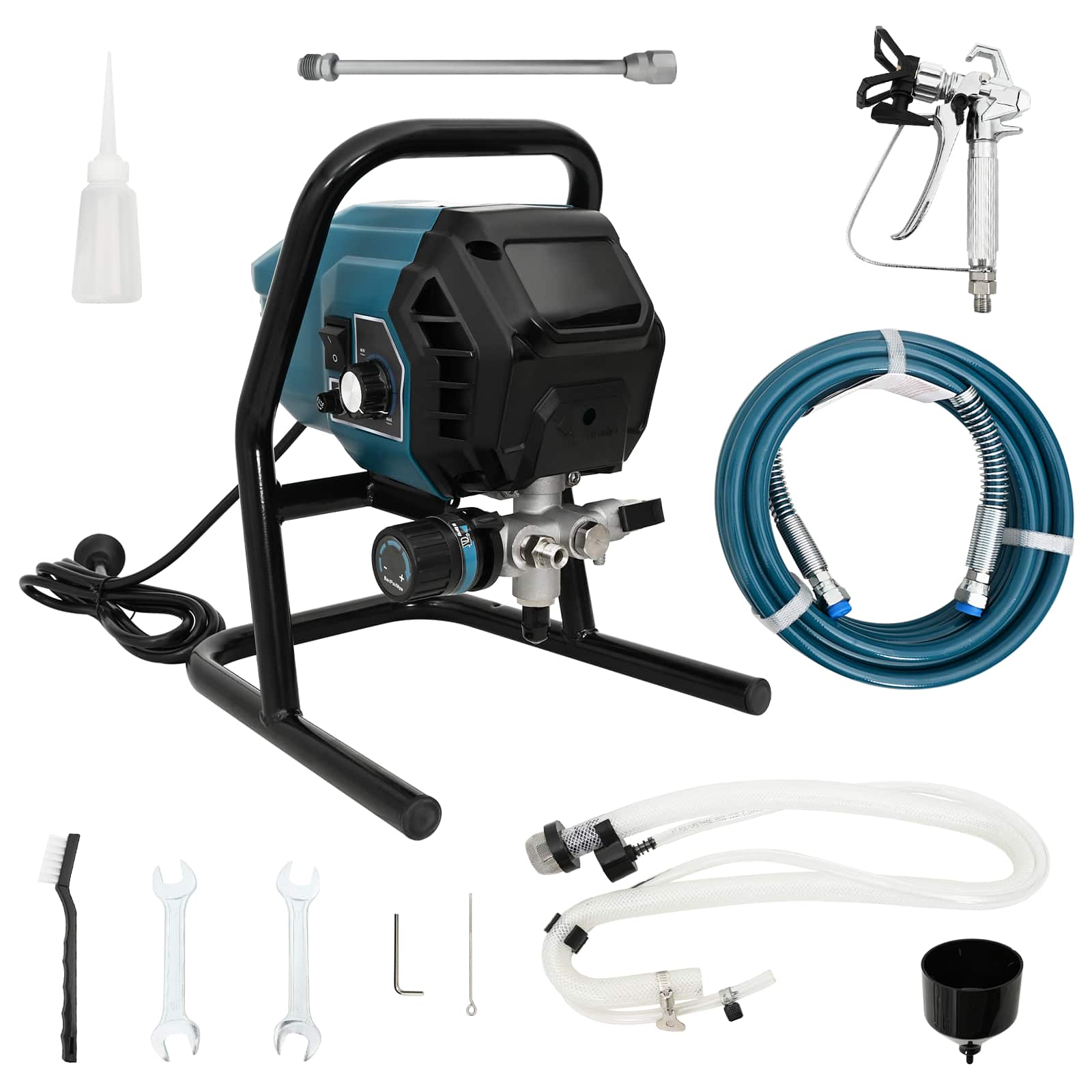 Airless värvipüstol 7,6 m Voolik 220V 1,5 L/min 200 Baari