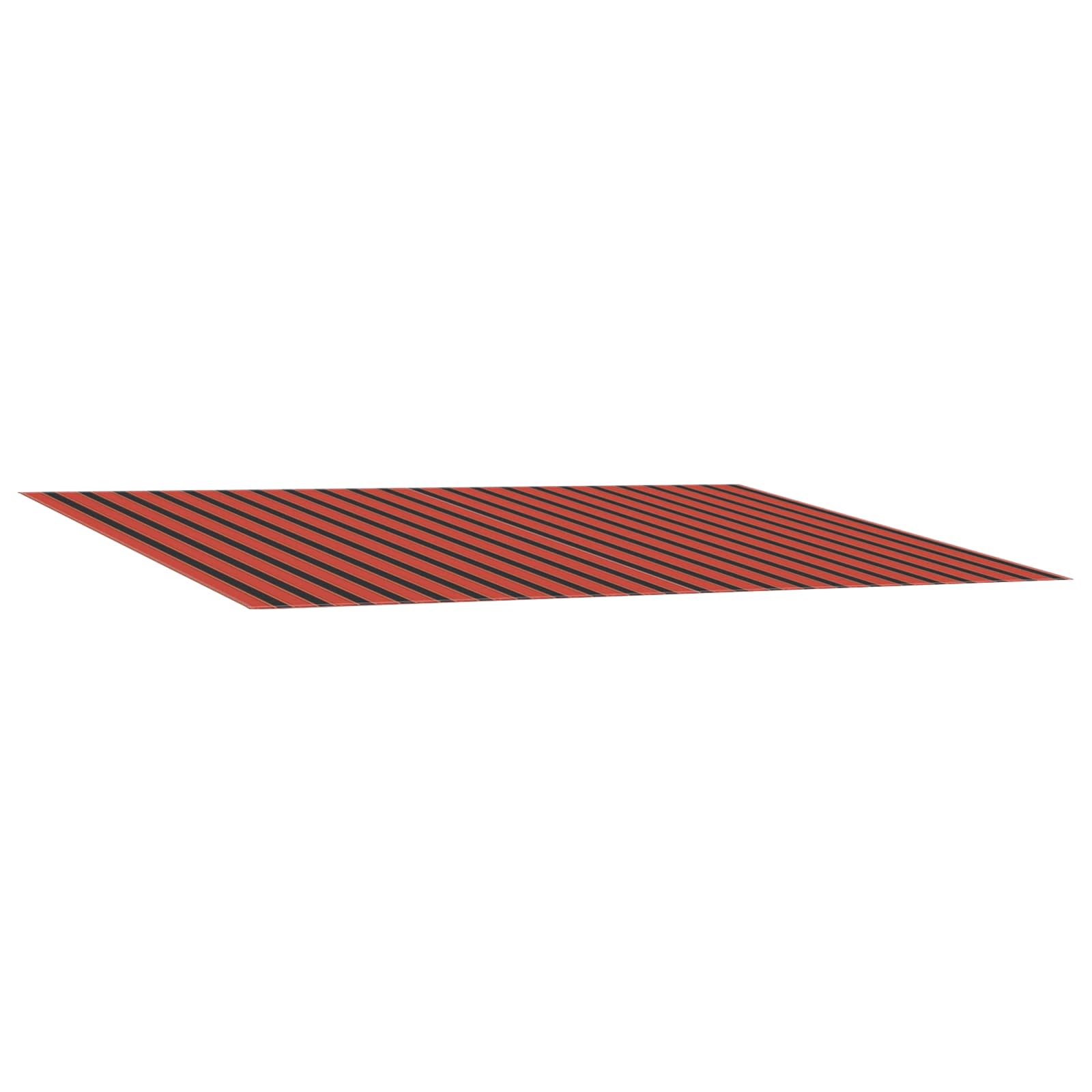 Varikatuse asenduskangas oranž ja pruun 500 × 350 cm Polüester