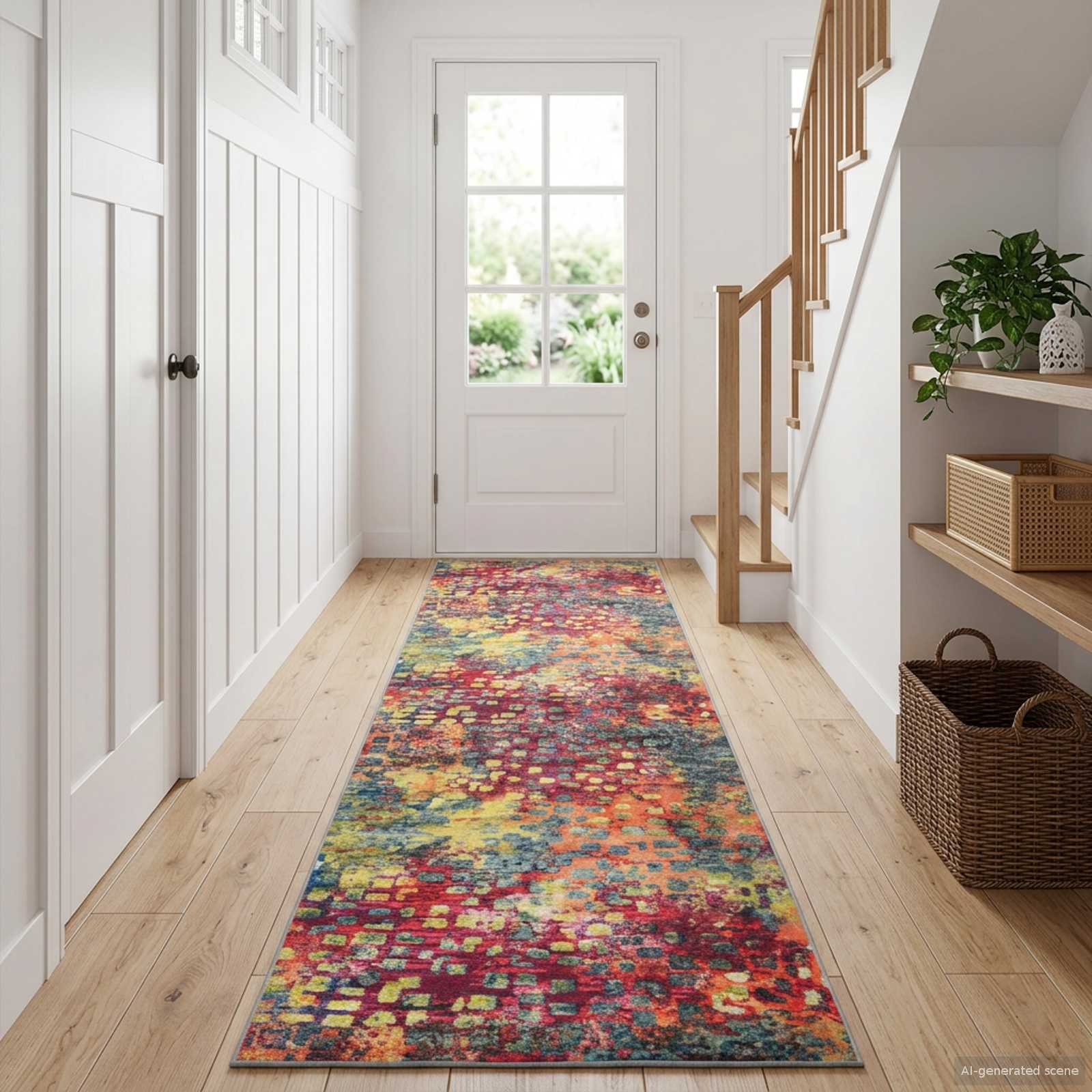 Vaip Rätikutoru LESAKA värviline 50 x 250 cm Diamantveluur