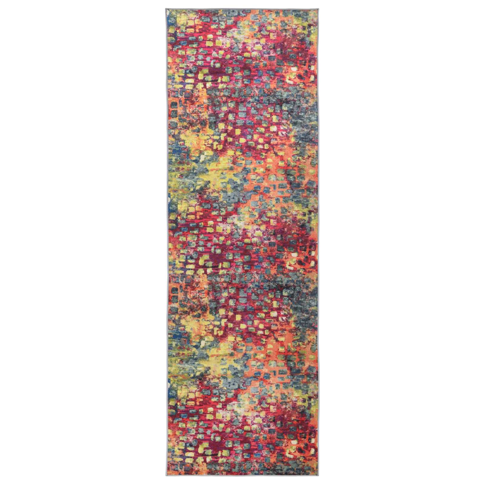 Vaip Rätikutoru LESAKA värviline 50 x 250 cm Diamantveluur