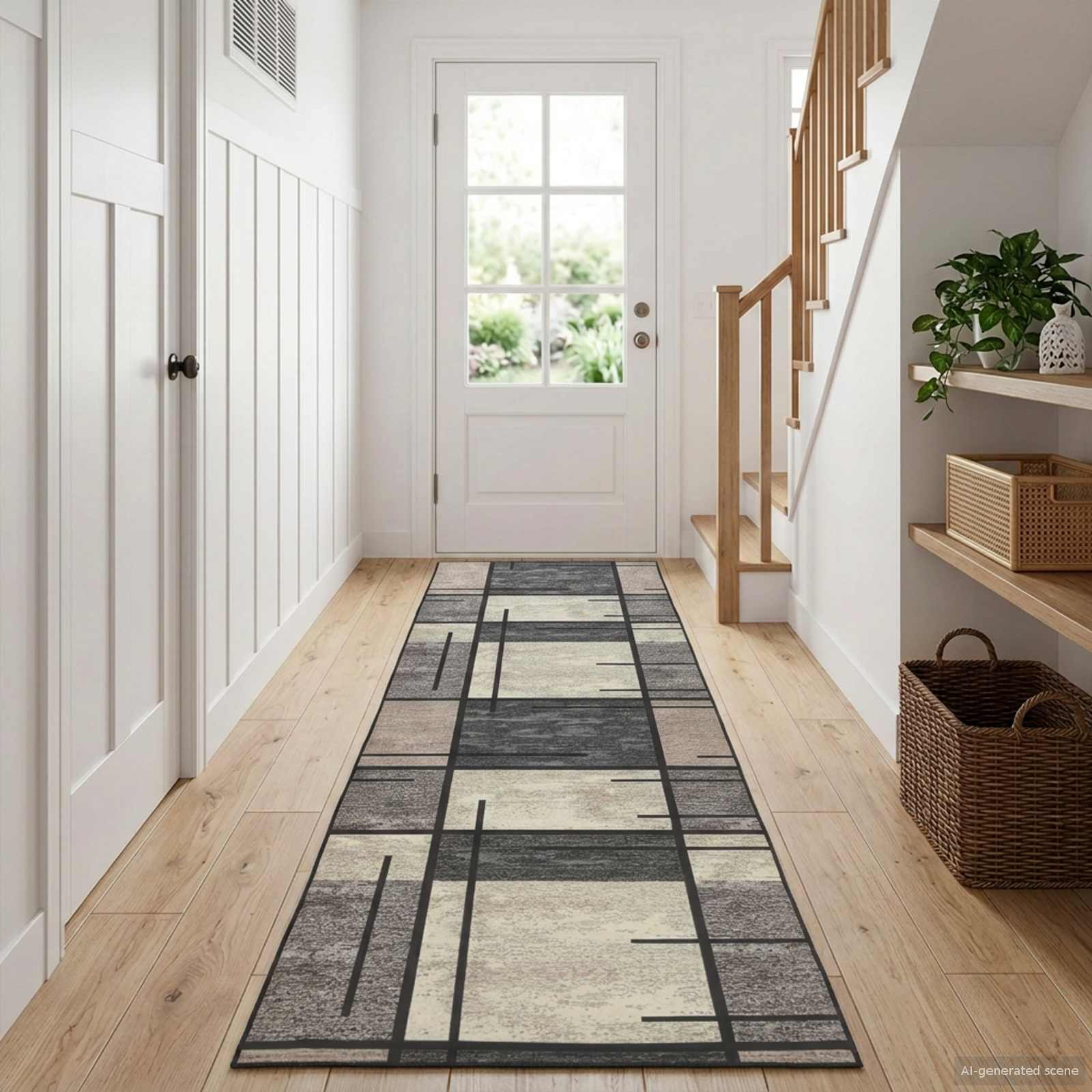 Vaip Rätikutoru LESAKA Pruun 50 x 450 cm Diamantveluur