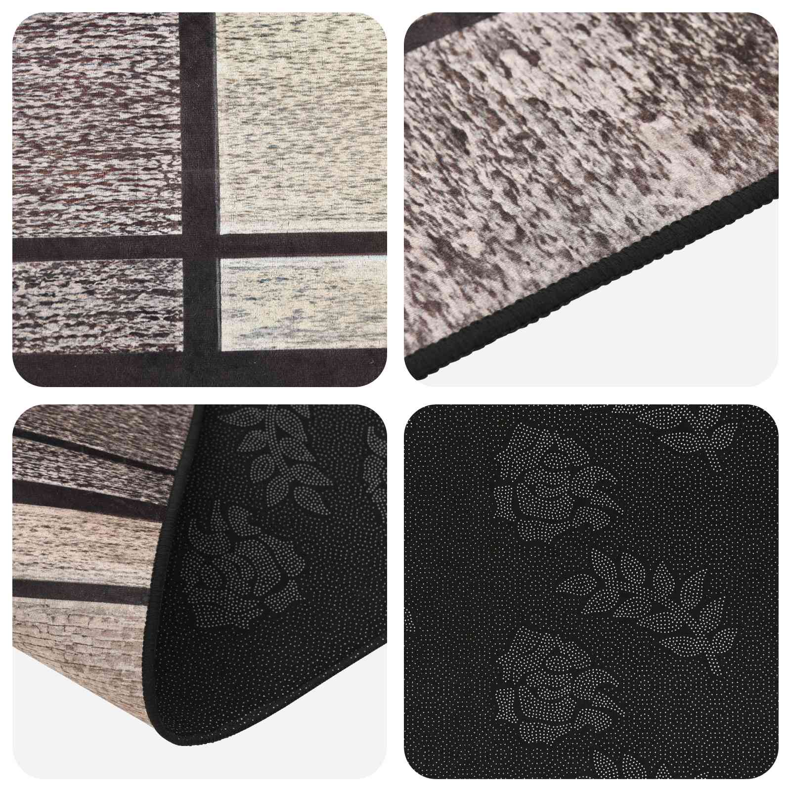 Vaip Rätikutoru LESAKA Pruun 80 x 100 cm Diamantveluur