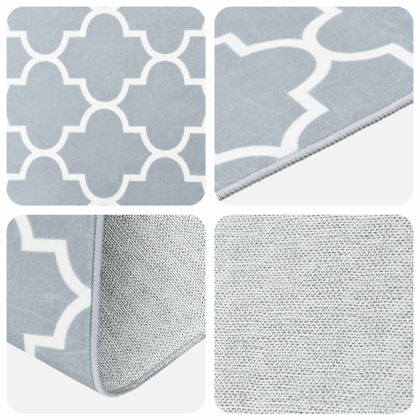 Vaip Rätikutoru ORIZ 1150 gsm Hall ja Valge