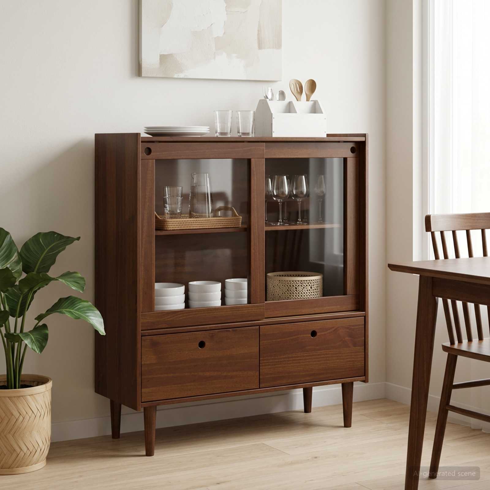 Kapp BILBAO Tume karamell 104 x 40 x 120 cm