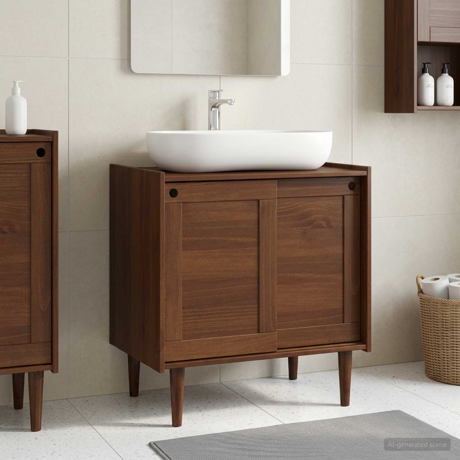 Valamukapp BILBAO Tume karamell 75 x 50 x 80 cm