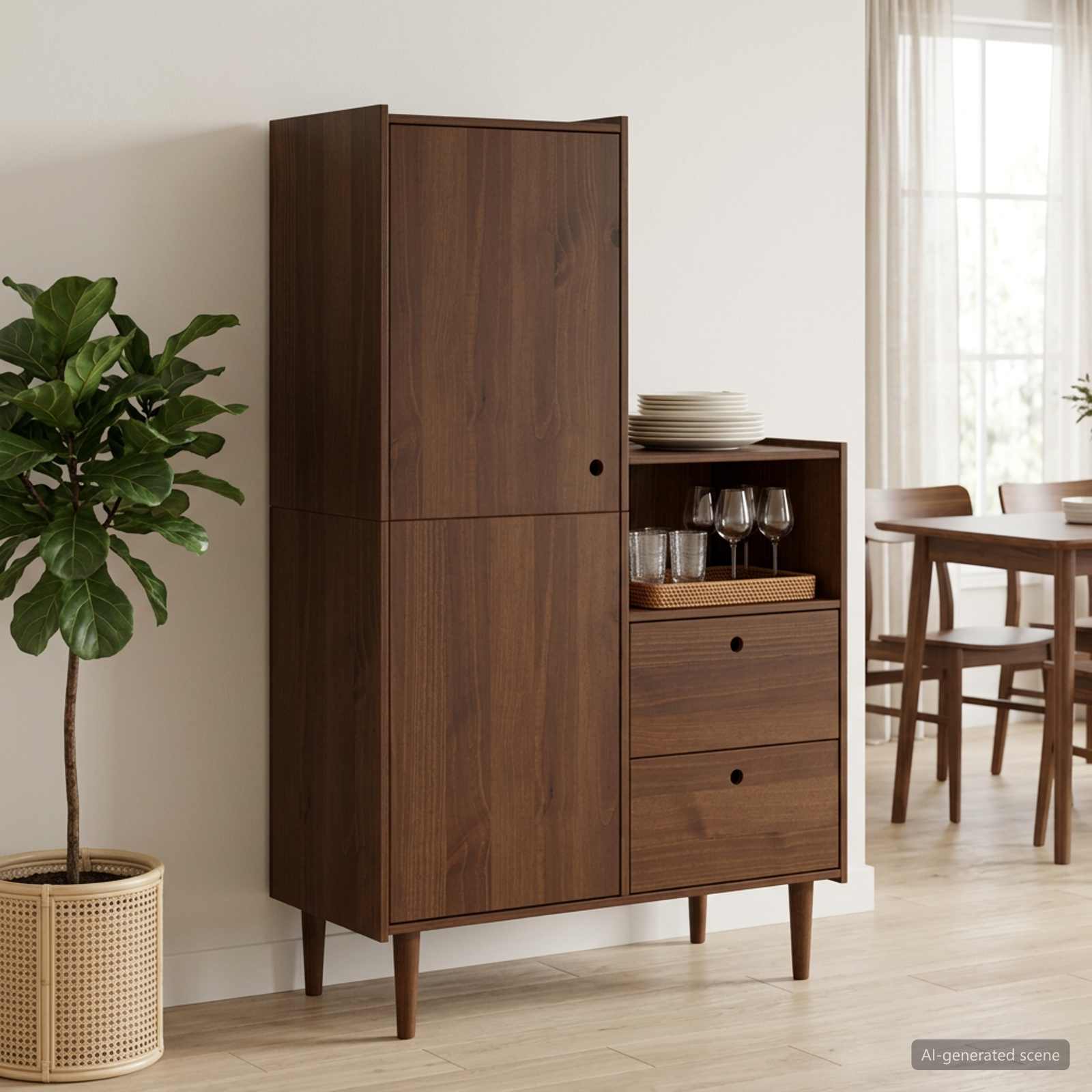 Kapp BILBAO Karamell 100 x 45 x 160 cm
