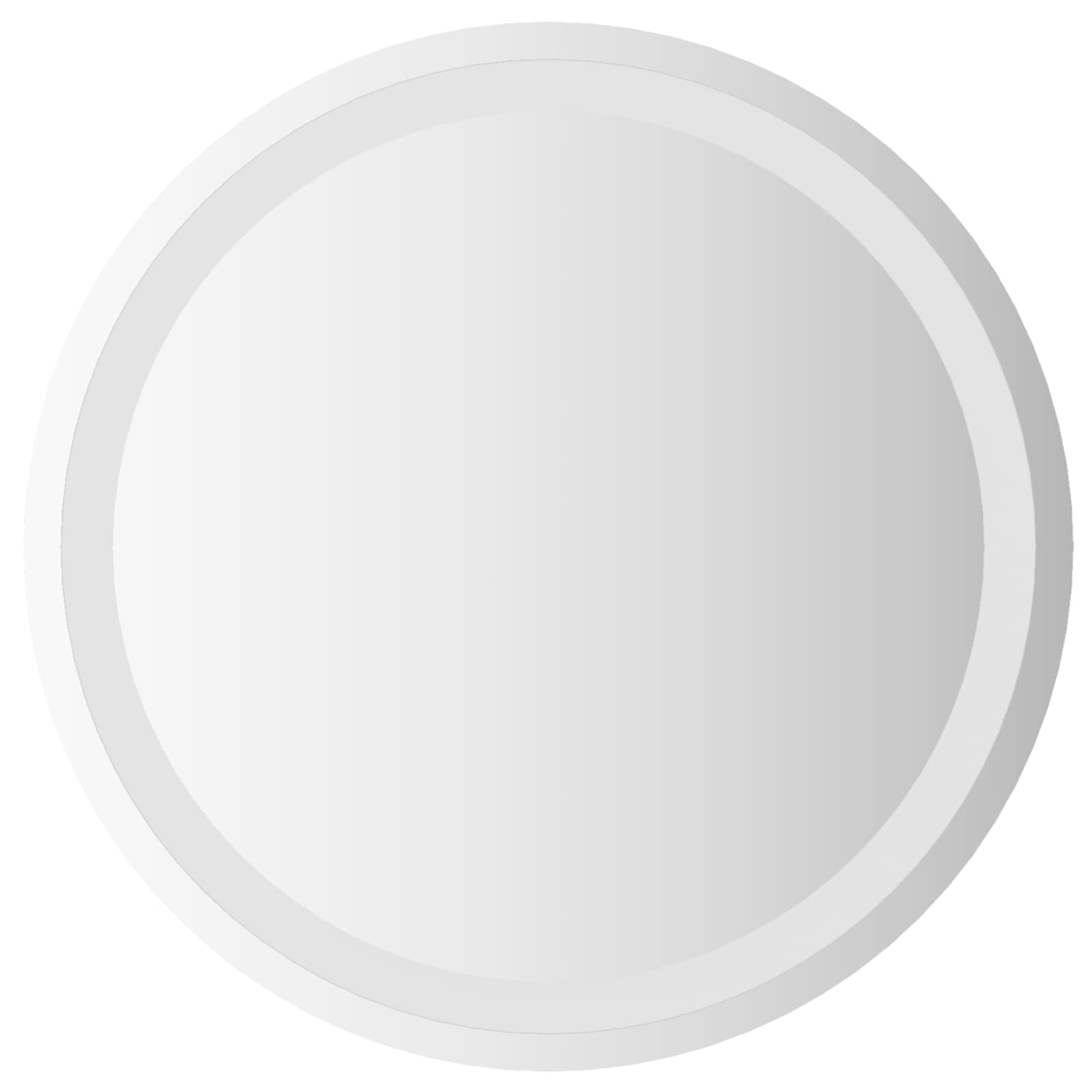 LED vannitoa peegel Läbipaistev Ø 50 cm karastatud klaas