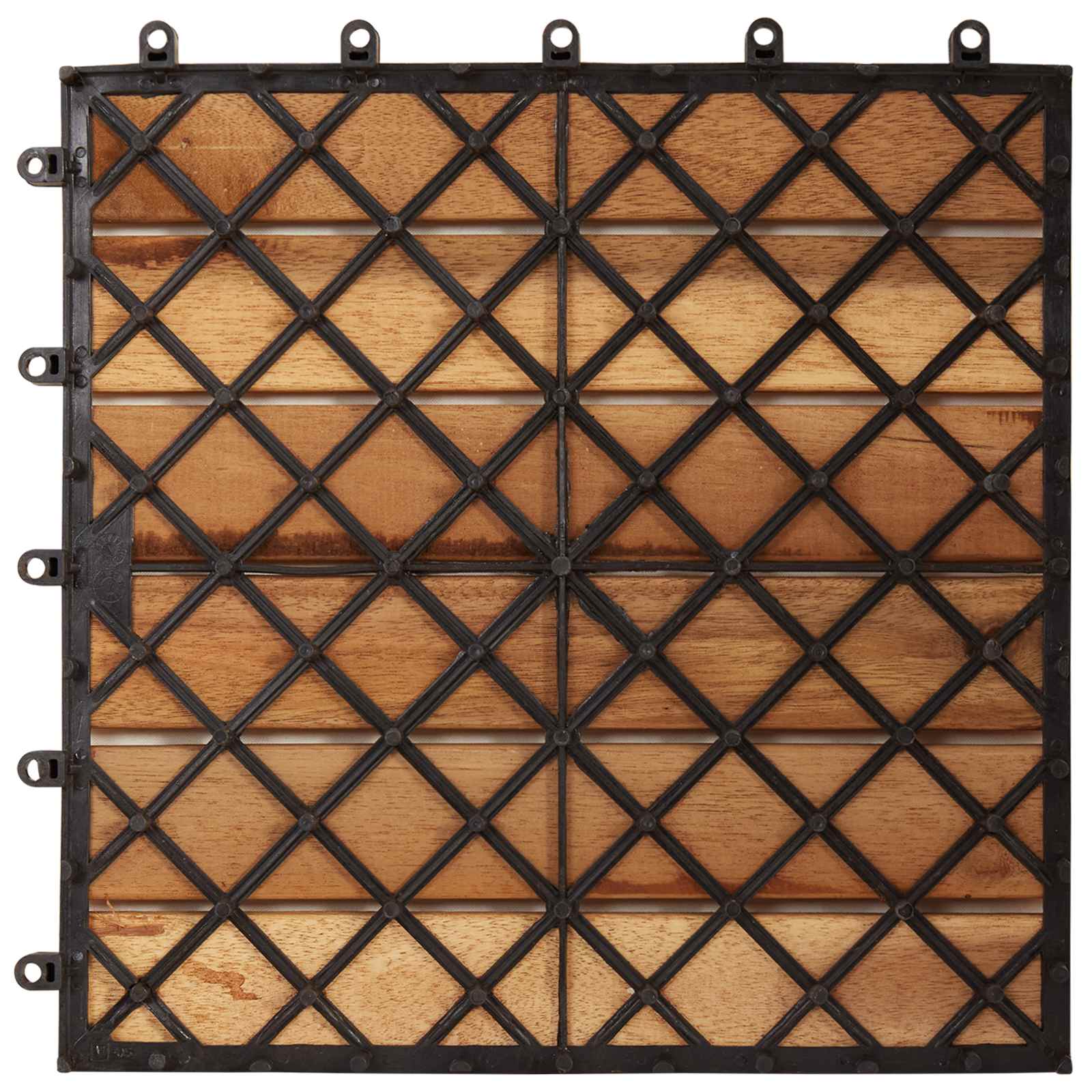 Terrassiplaat 30 tk Pruun 30 x 30 cm Akaatsia puit