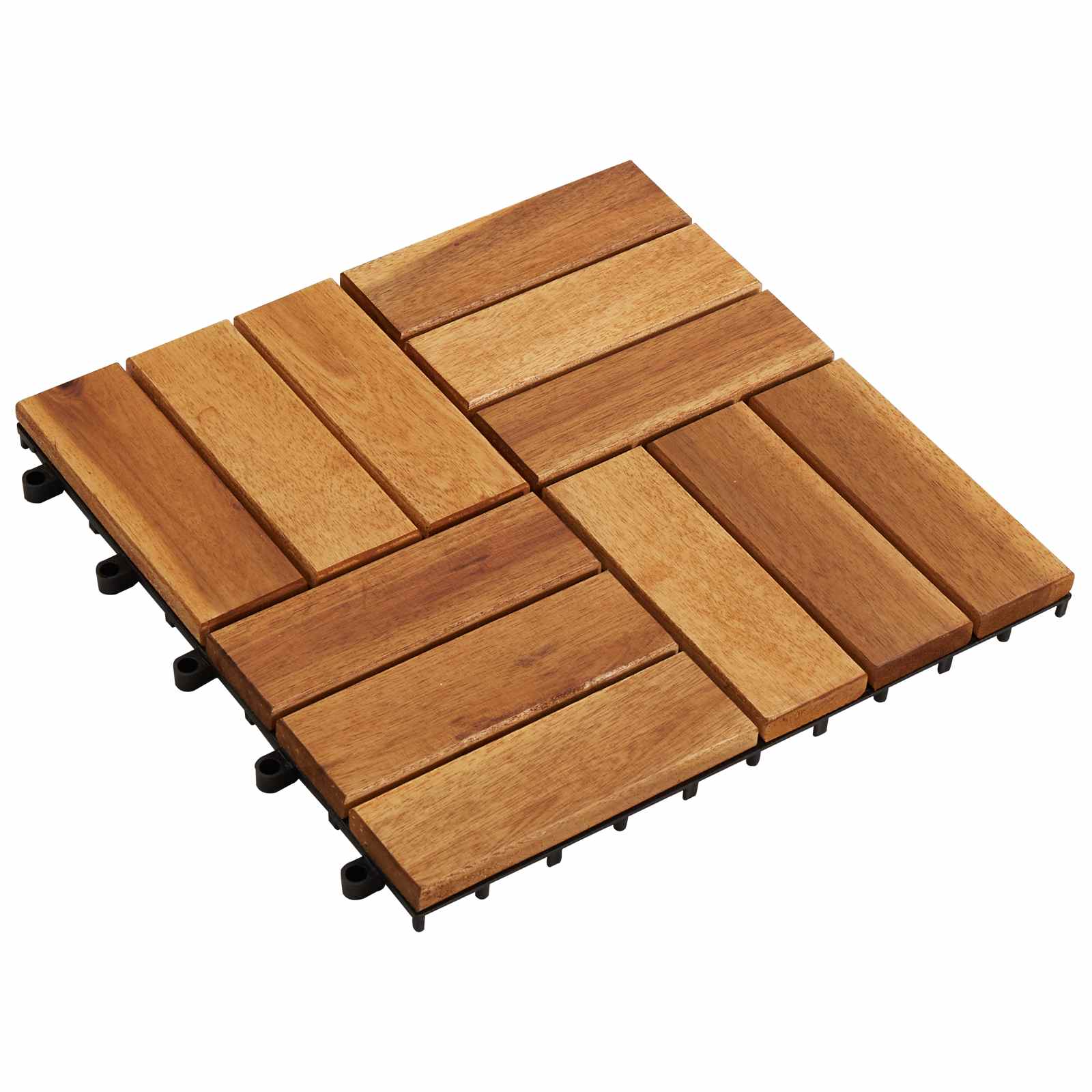 Terrassiplaat 30 tk Pruun 30 x 30 cm Akaatsia puit
