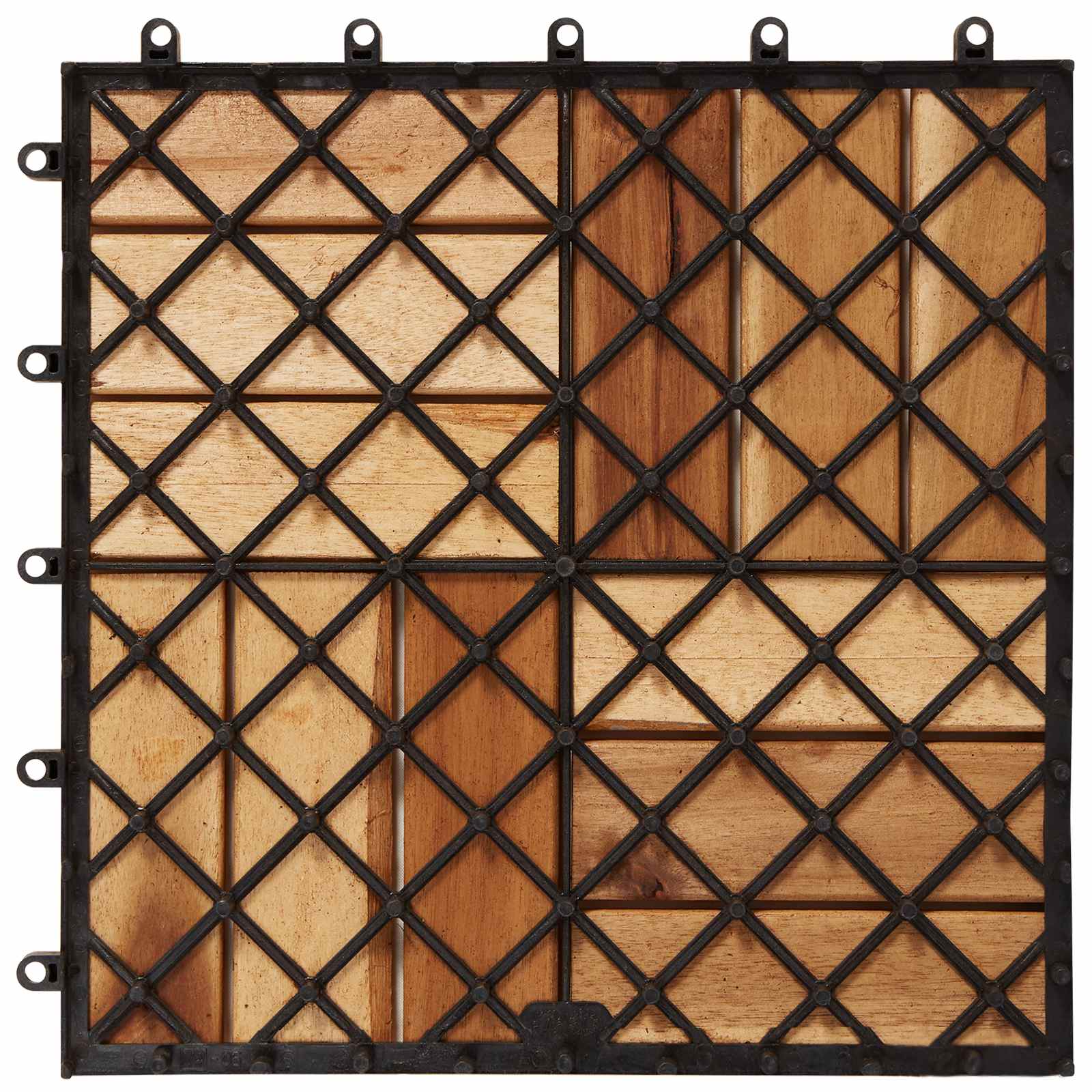 Terrassiplaat 30 tk Pruun 30 x 30 cm Akaatsia puit