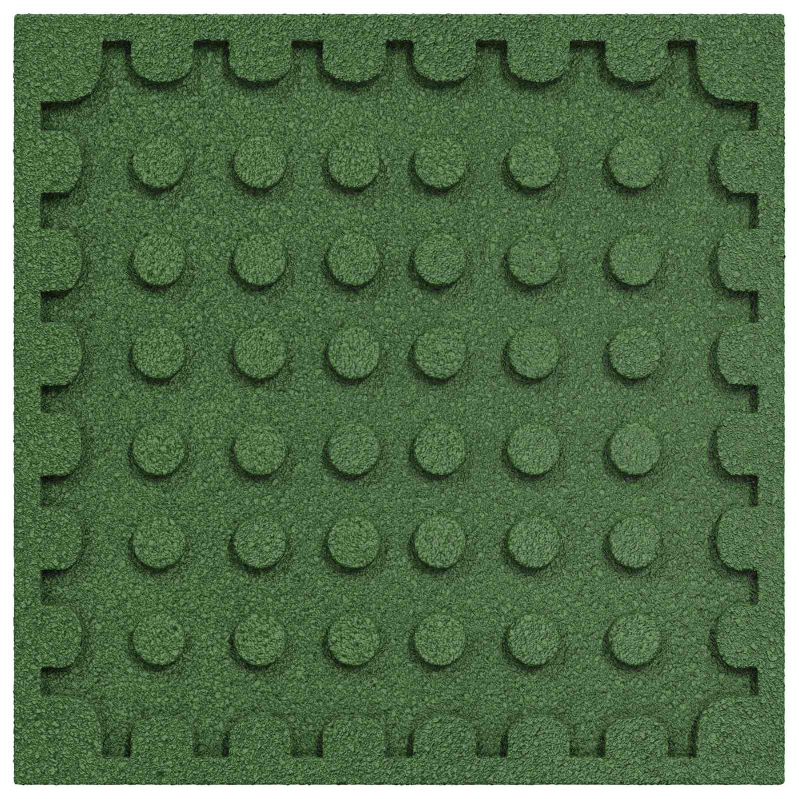 Kukkumise kaitse plaadid 18 tk Roheline 50 x 50 cm Kumm