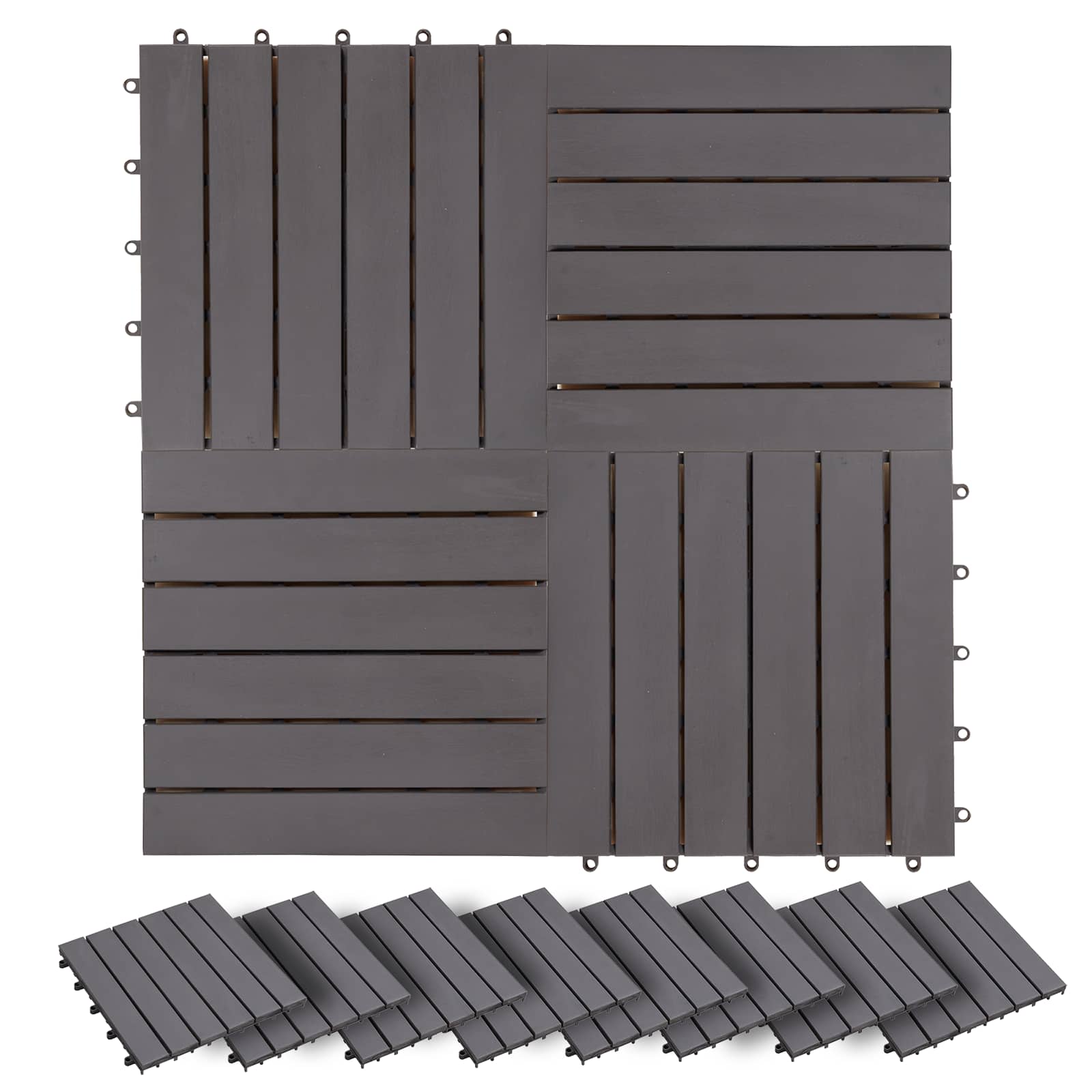 Terrassiplaat 20 tk Hall 30 x 30 cm Akaatsia puit